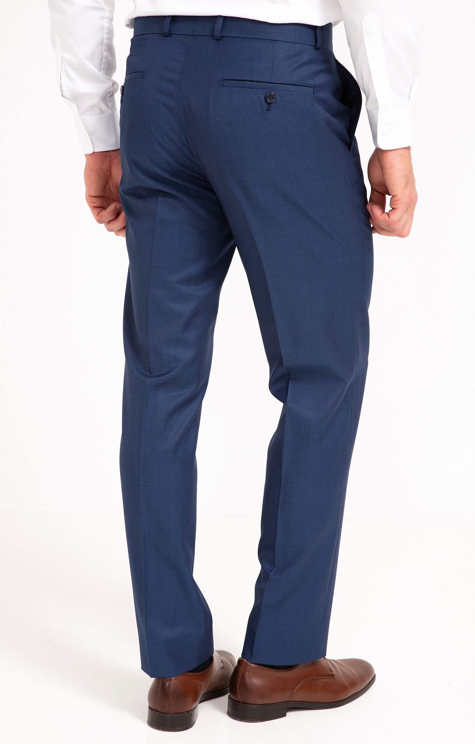 Pantalon de costume Pavone - BLEU