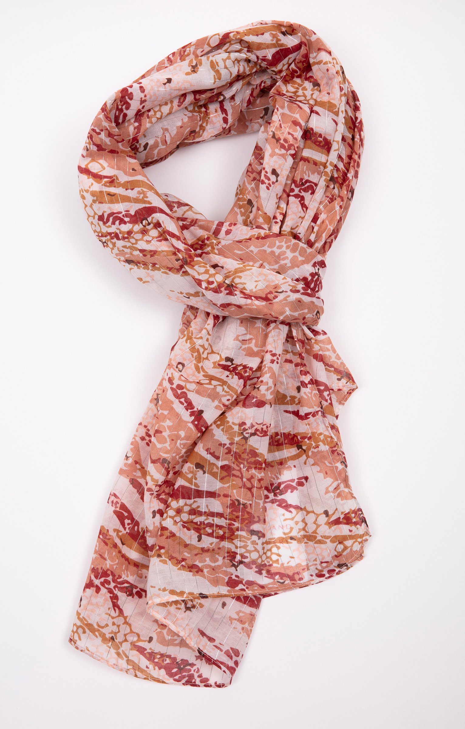 Grand foulard fils métalliques - MELON