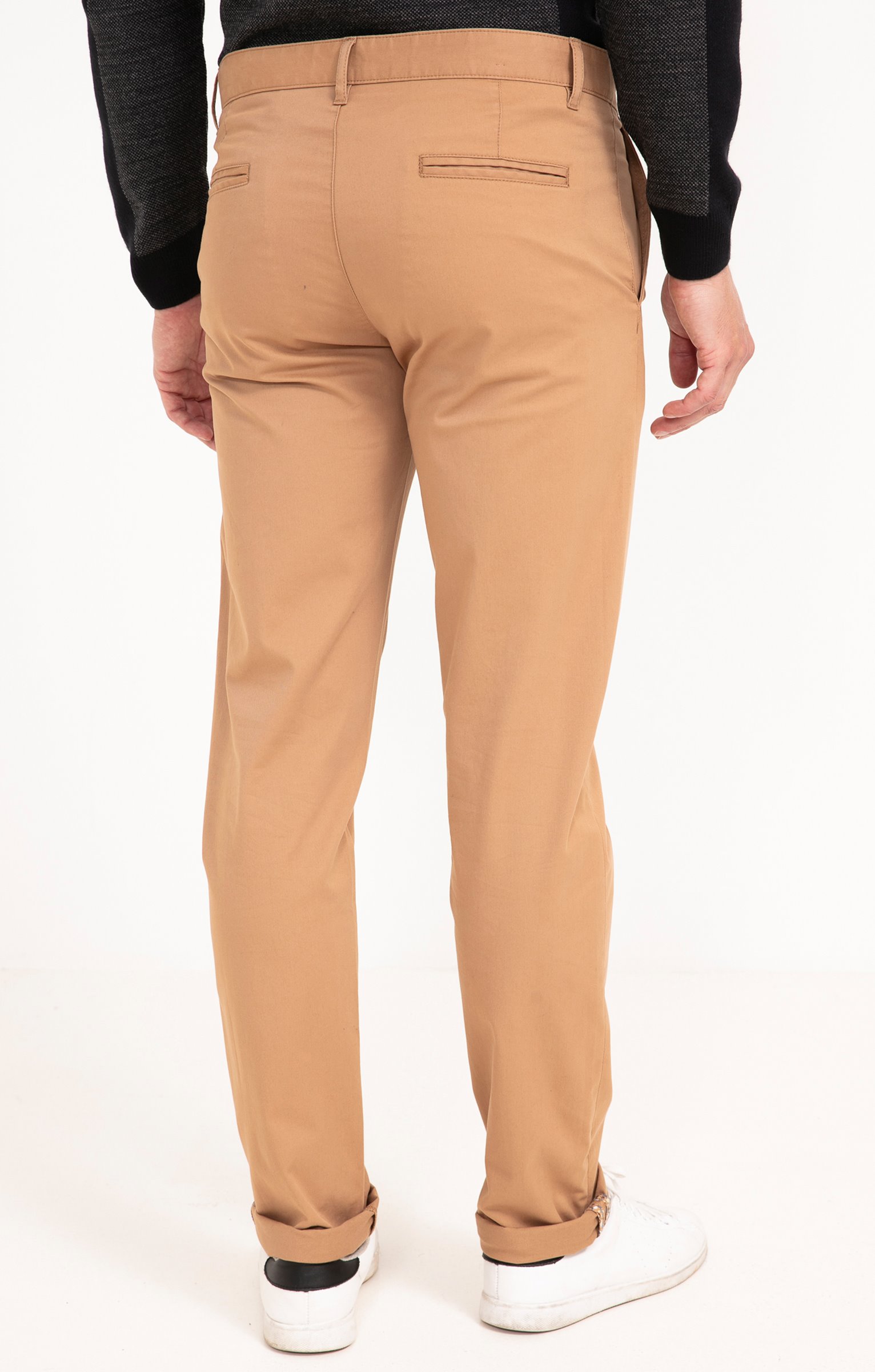 Pantalon chino Uni - CAMEL