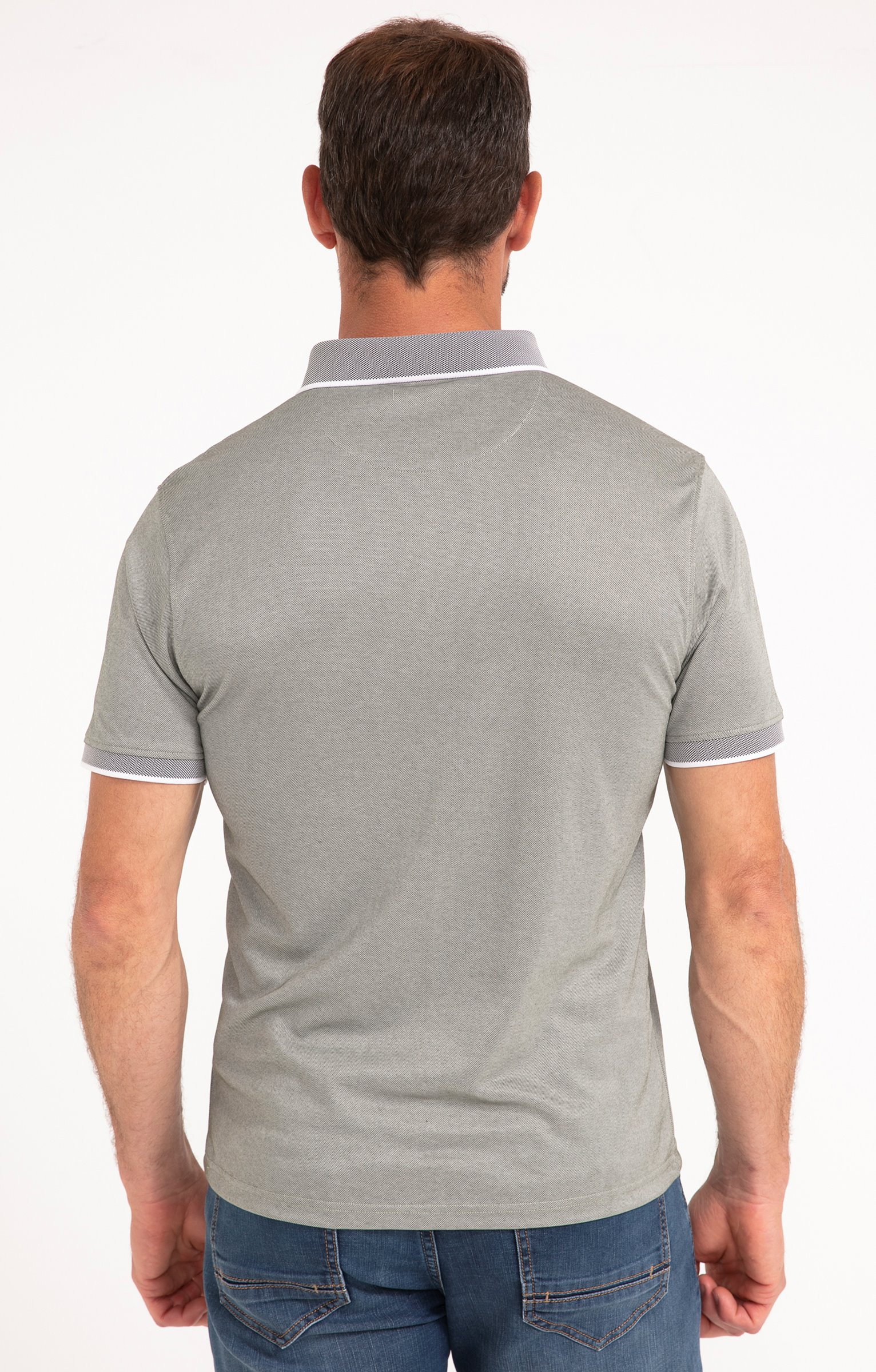 Polo manches courtes Rib Léger - KAKI