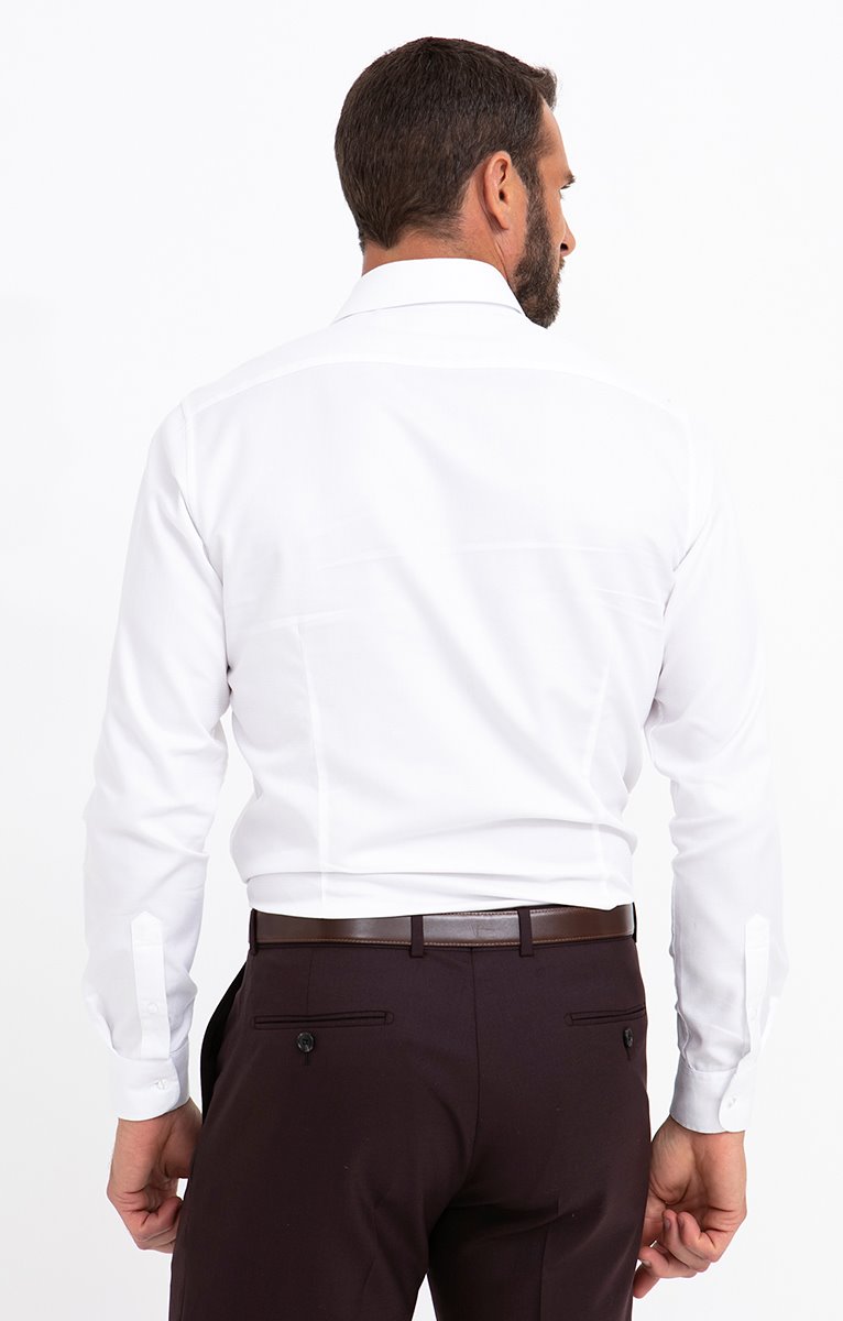 Chemise coupe ajustée Rubablanc - BLANC