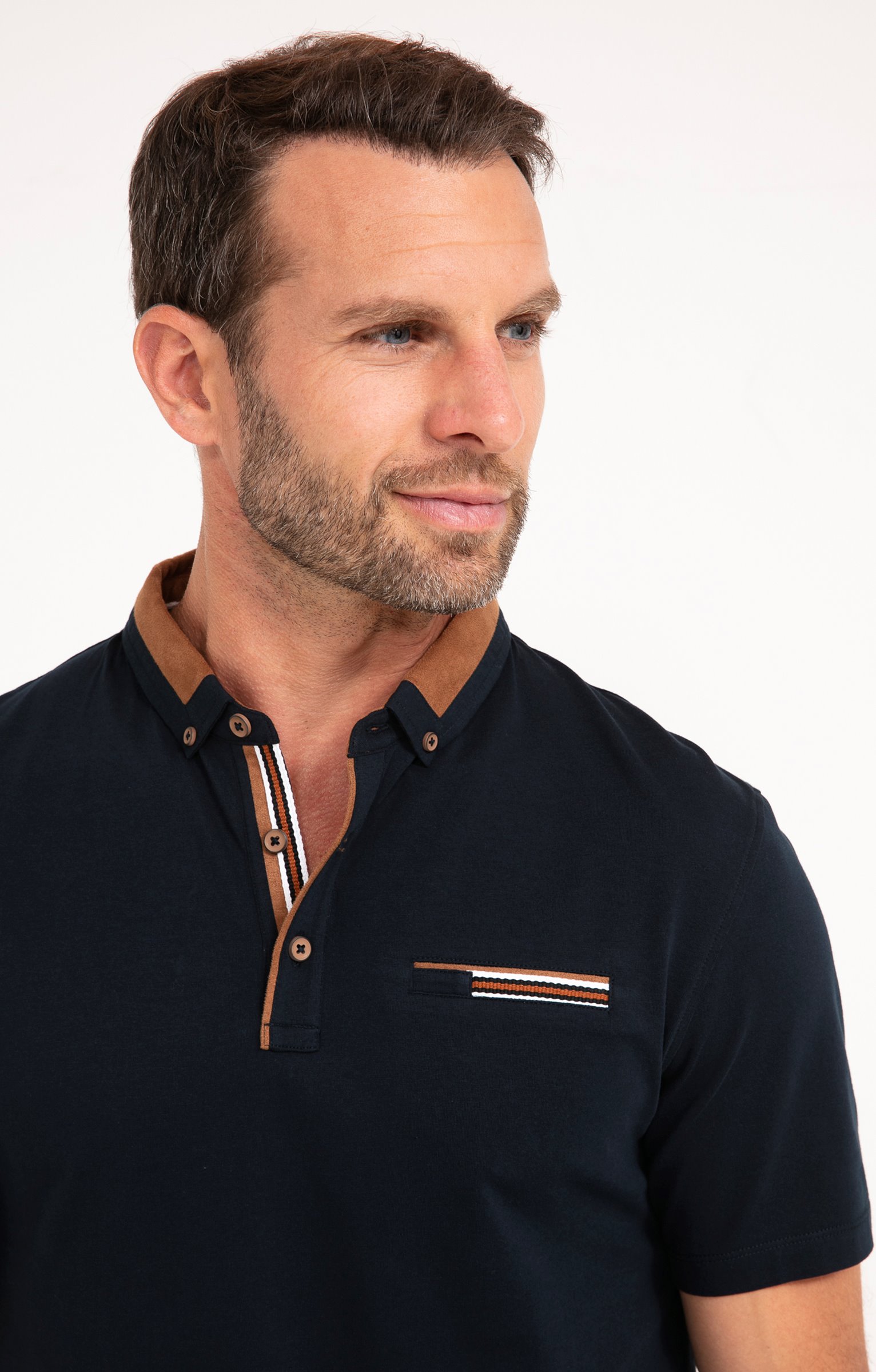 Polo manches courtes Coly - MARINE