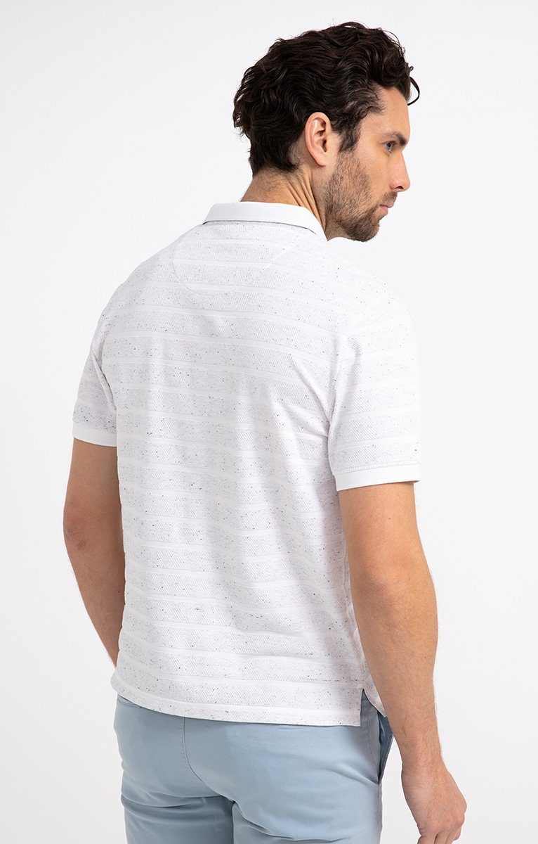 Polo manches courtes Bubble - BLANC