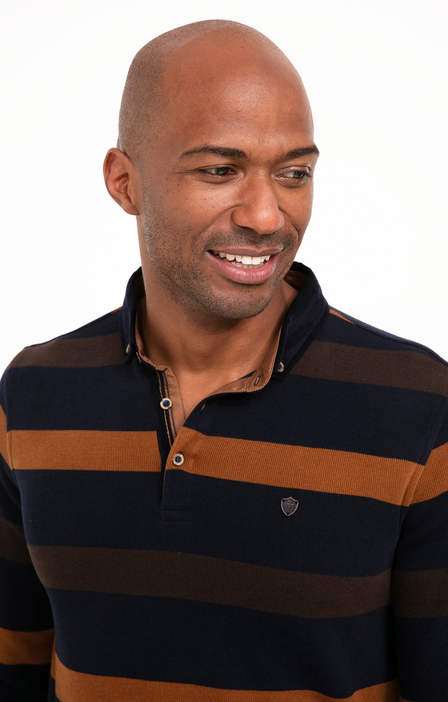 Polo manches longues Ray Allover - MARINE