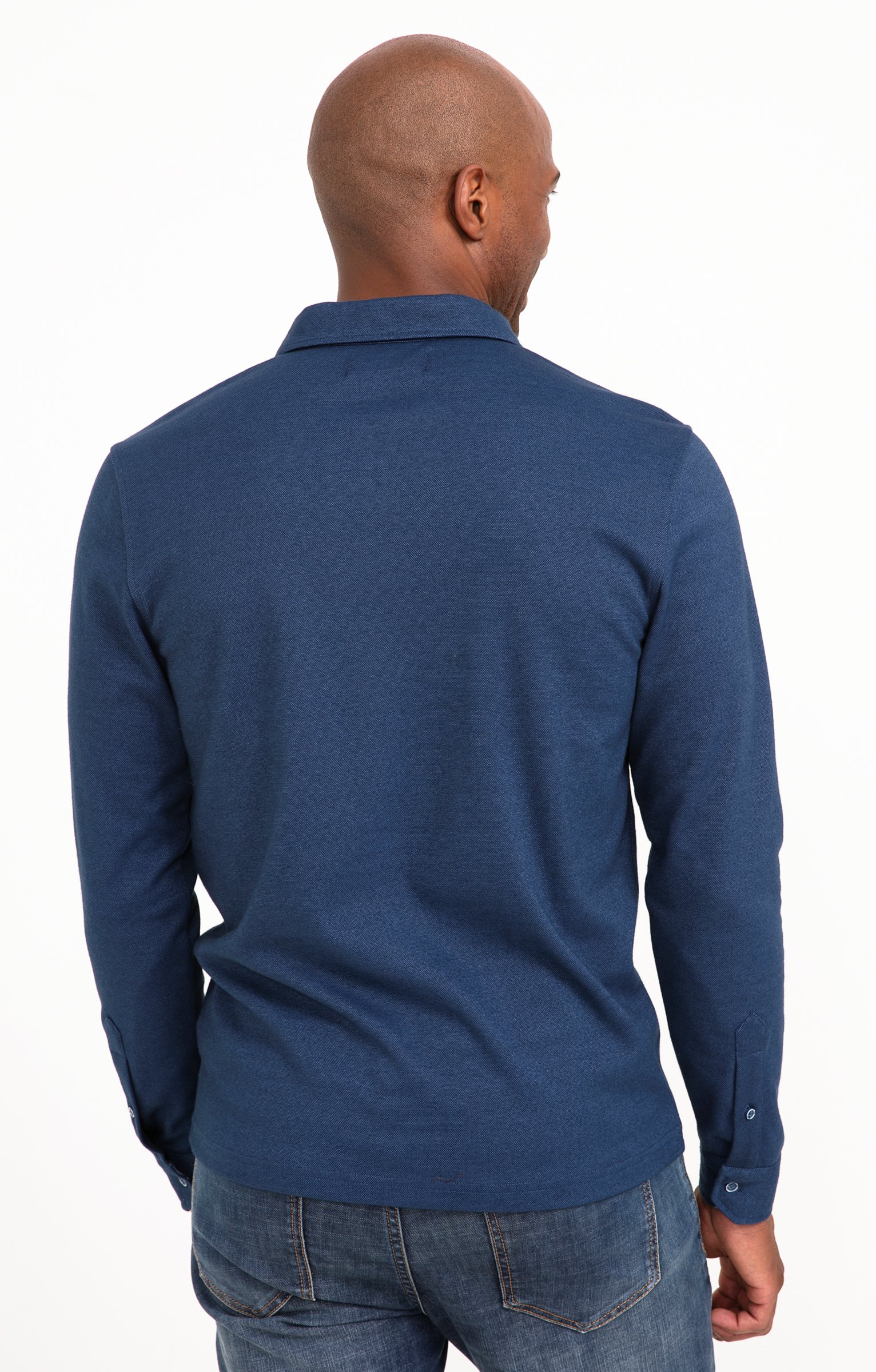 Polo manches longues Sheldon - BLEU