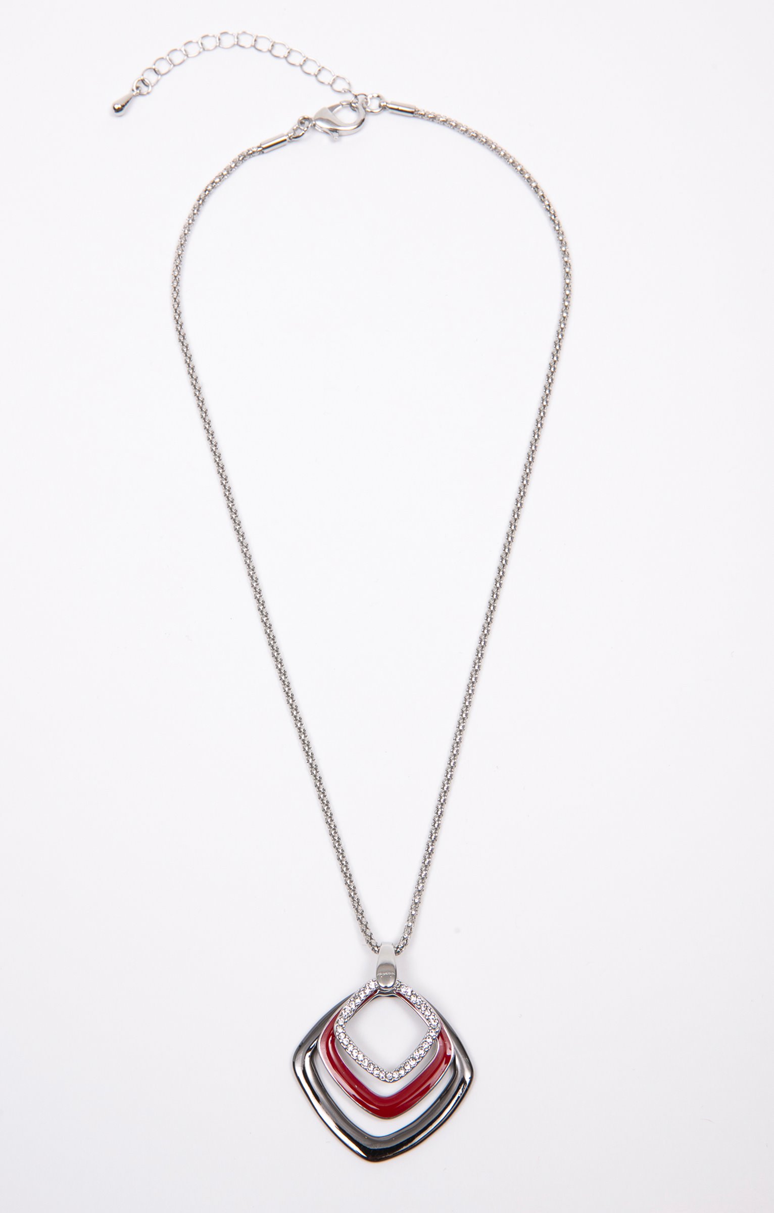 Ras de cou 3 anneaux - ROUGE