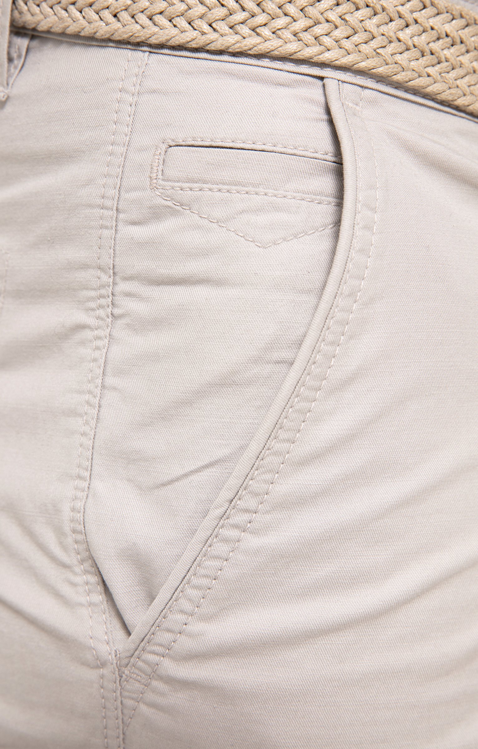 Bermuda Cargo avec ceinture - GRIS CLAIR