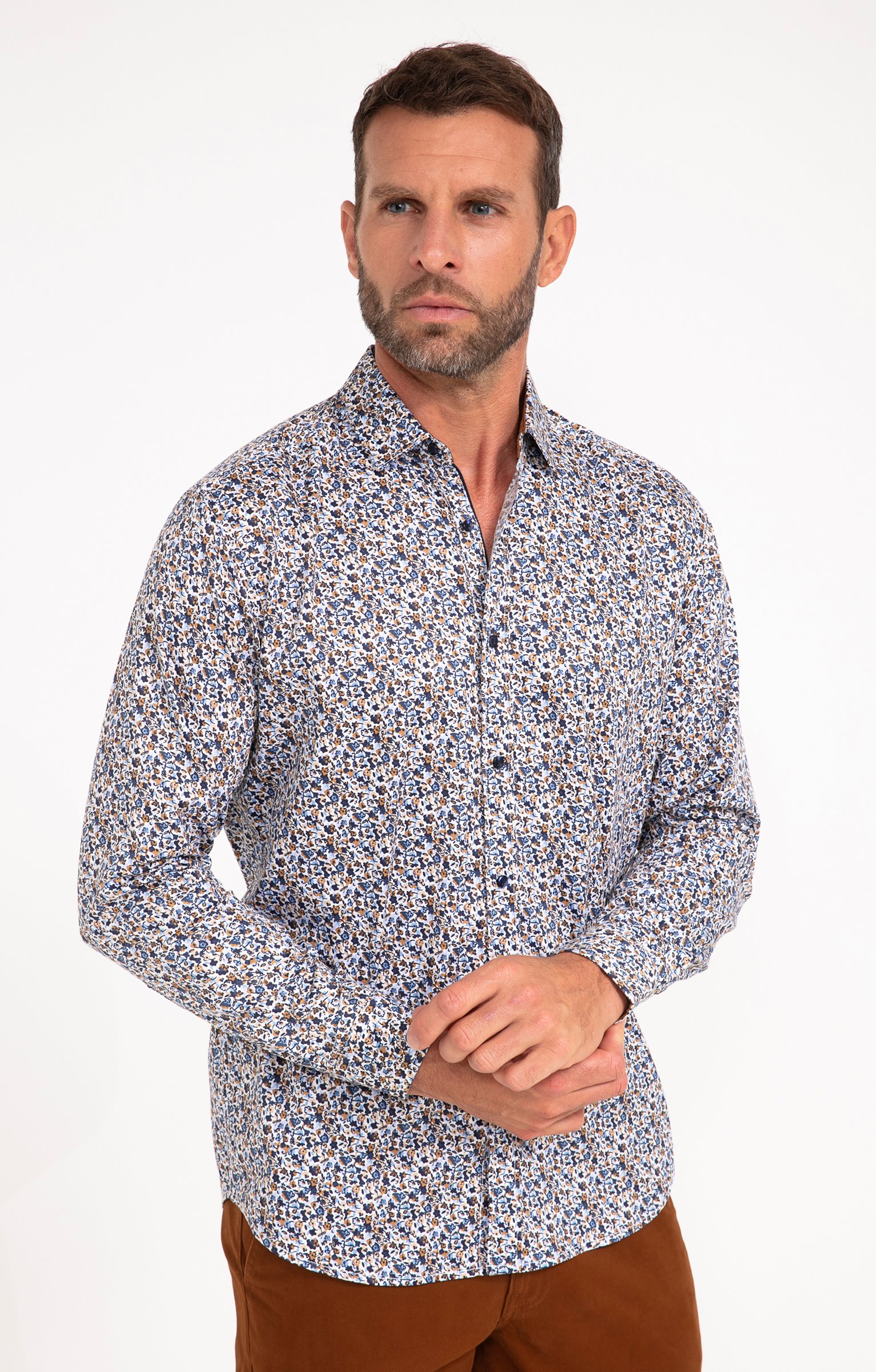 Chemise manches longues BERTHIE - BLANC