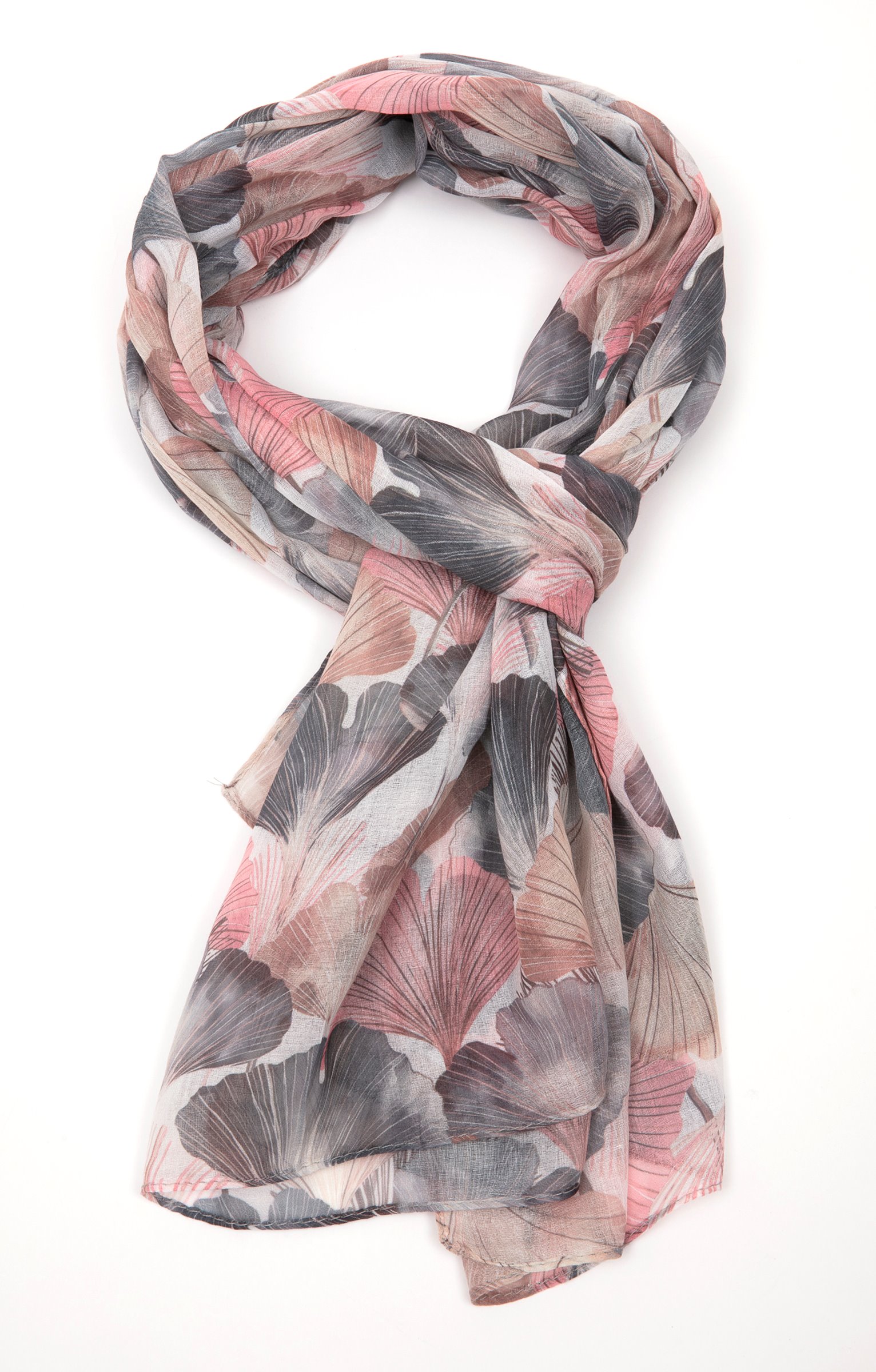 Grand voile léger imprimé - ROSE