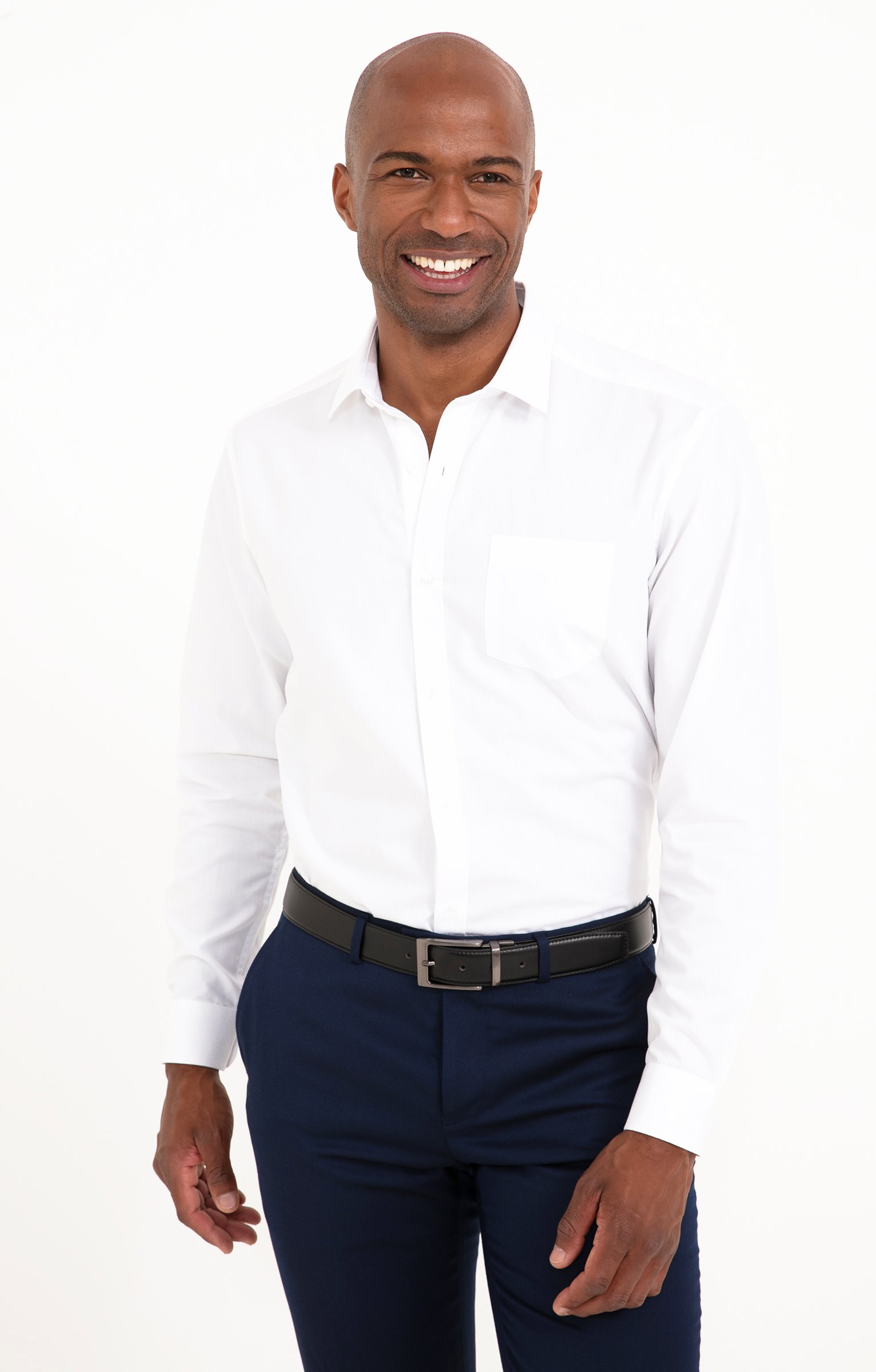 Chemise manches longues NEWMARV  - BLANC