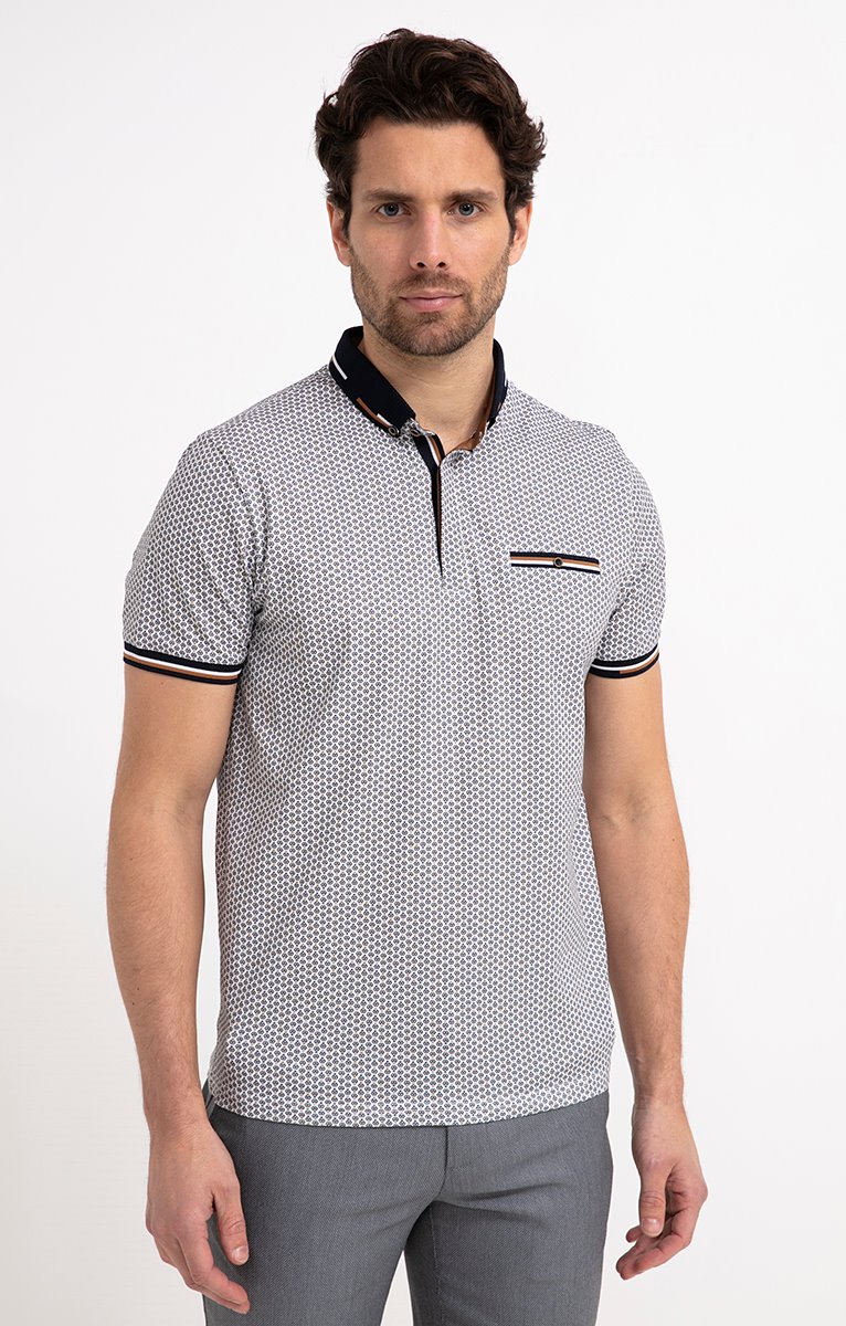 Polo manches courtes Diams - BLANC