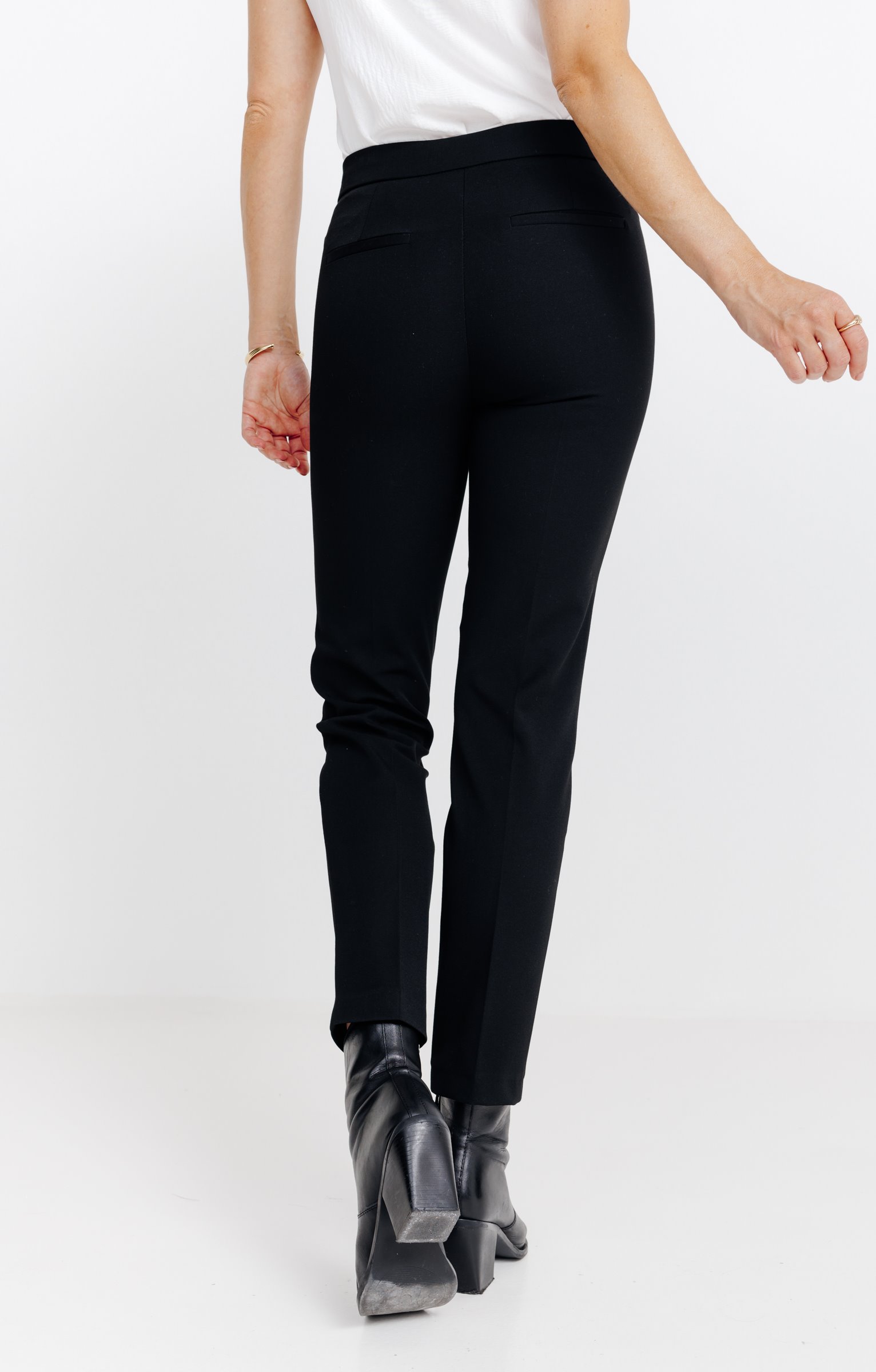 PANTALON EN LORENZO CEINTURE TREGGING  - NOIR