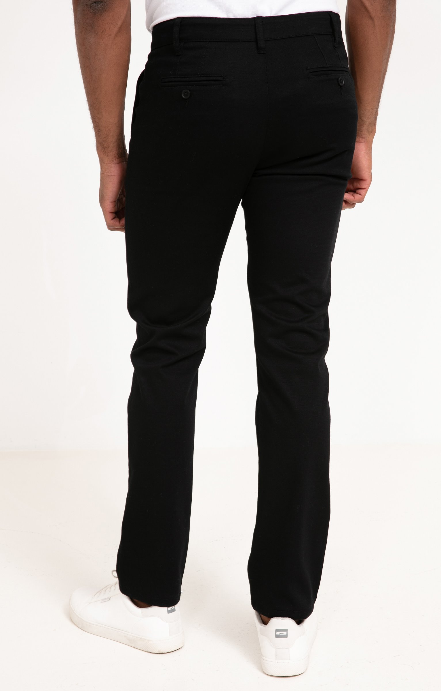 Pantalon chino Façonné - NOIR