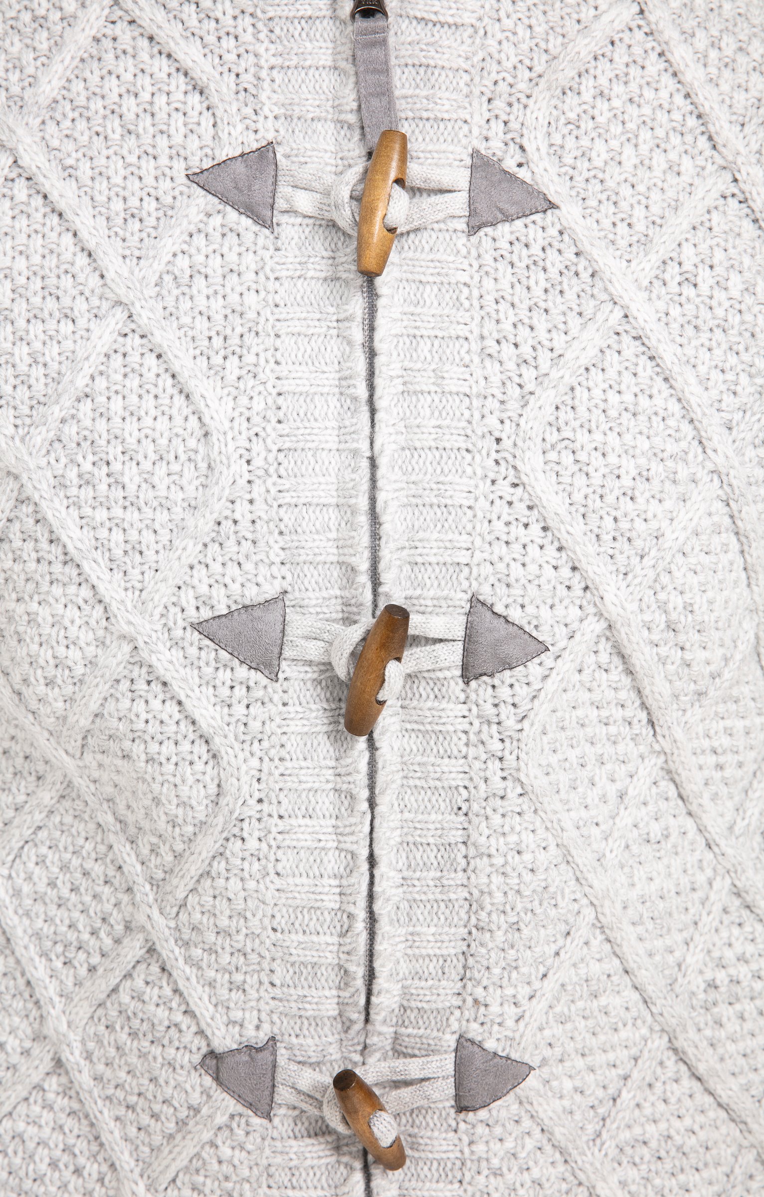 Gilet doublé sherpa avec capuche - GRIS CLAIR