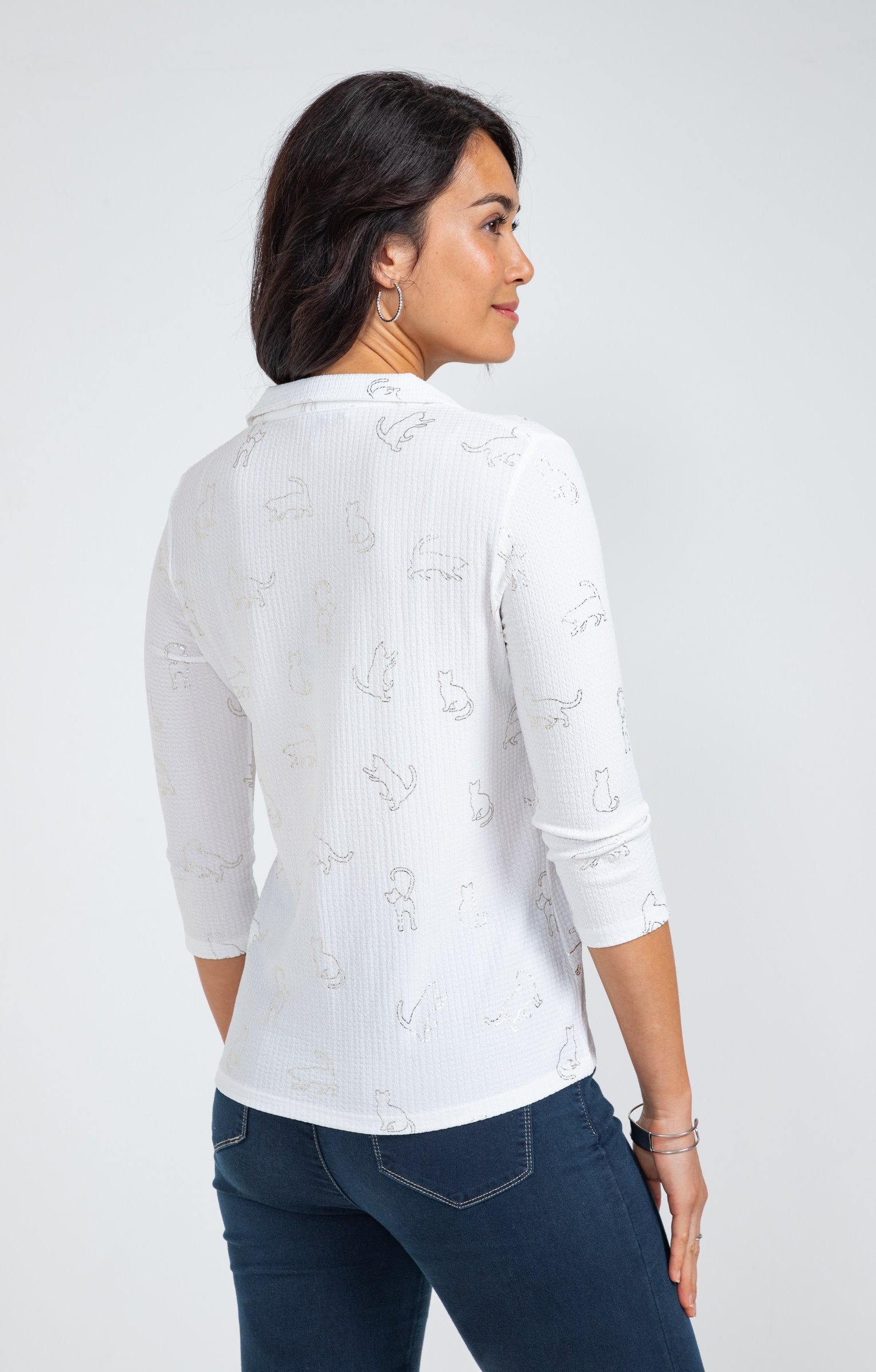 Tee-shirt imprimé foil - ÉCRU