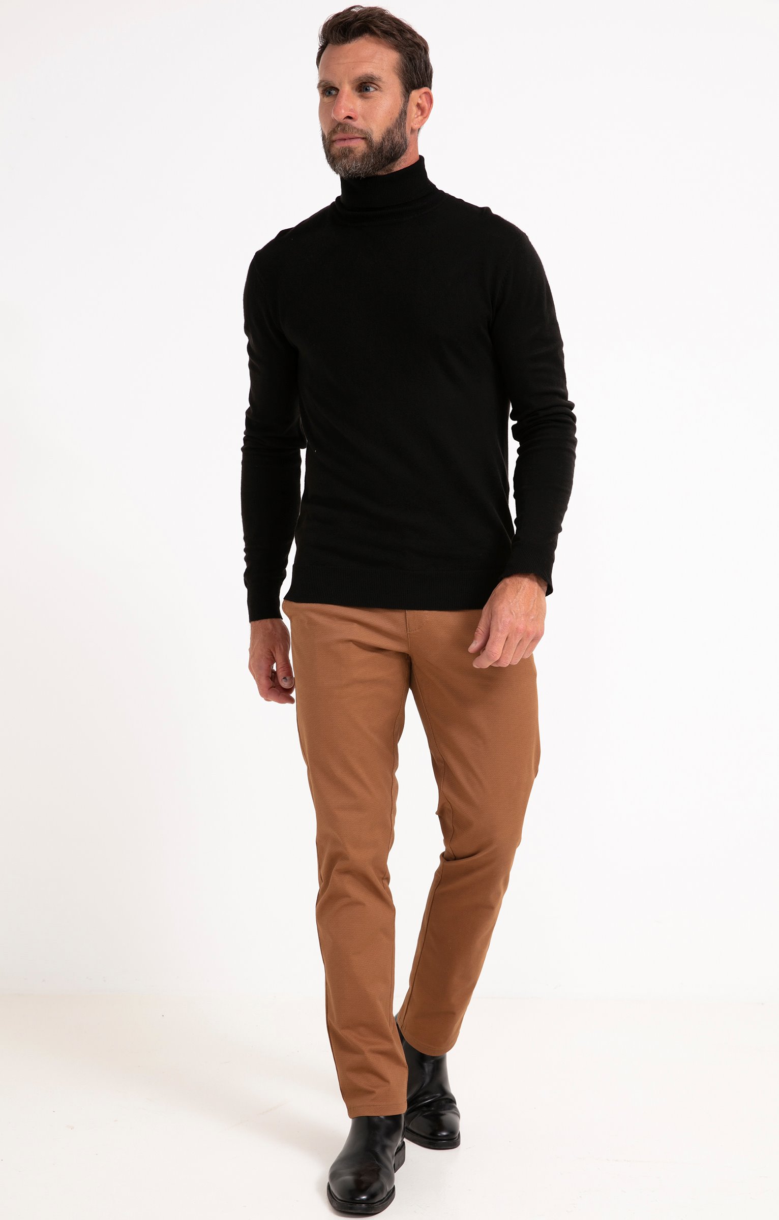 Pantalon chino Printed - HAVANE