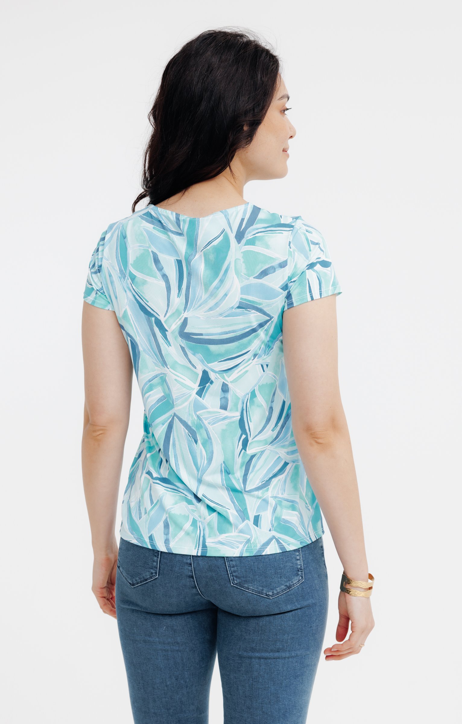 Tee-shirt imprimé poches - BLEU