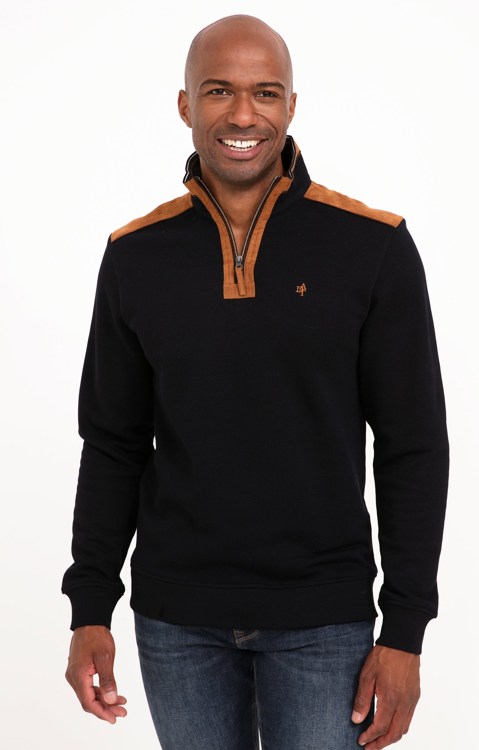 Polo col montant manches longues Ecru - MARINE