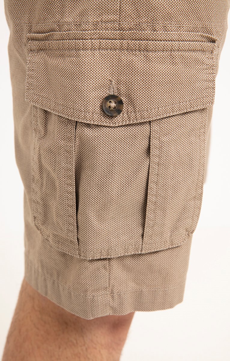 Bermuda Cargo avec ceinture - BEIGE