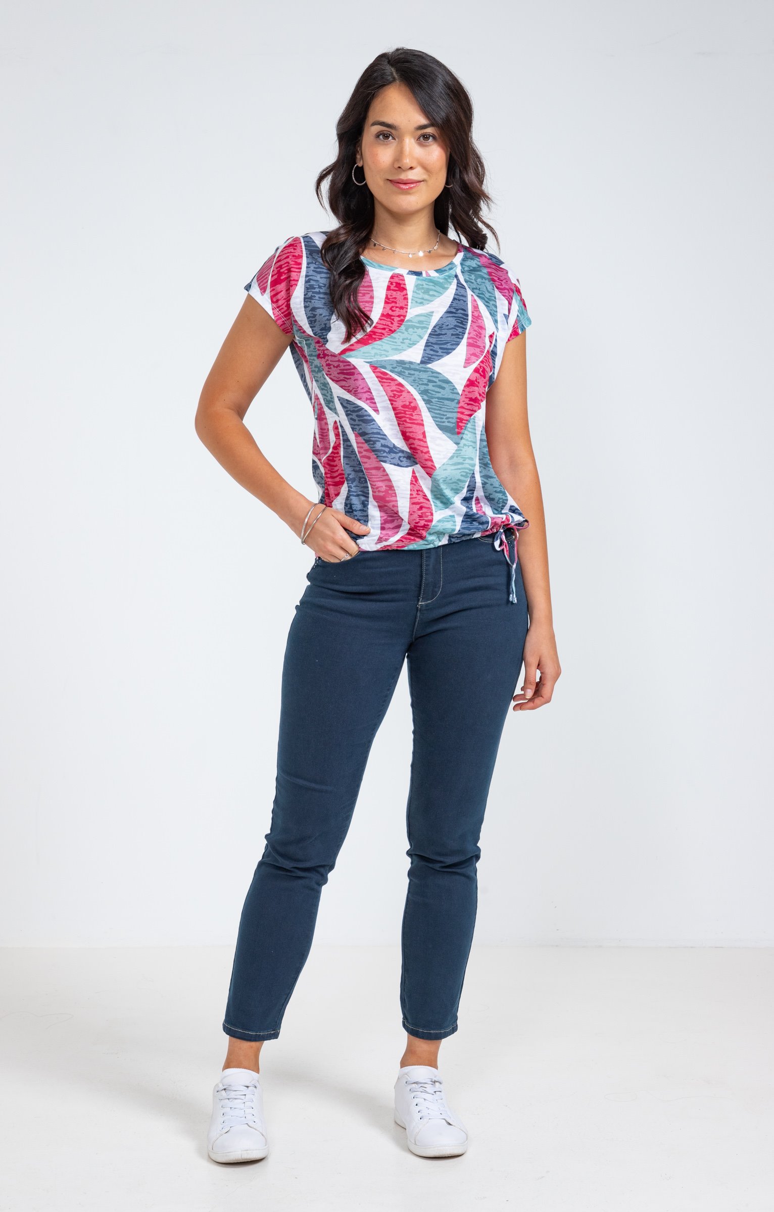 Tee-shirt col rond nouette - ÉCRU