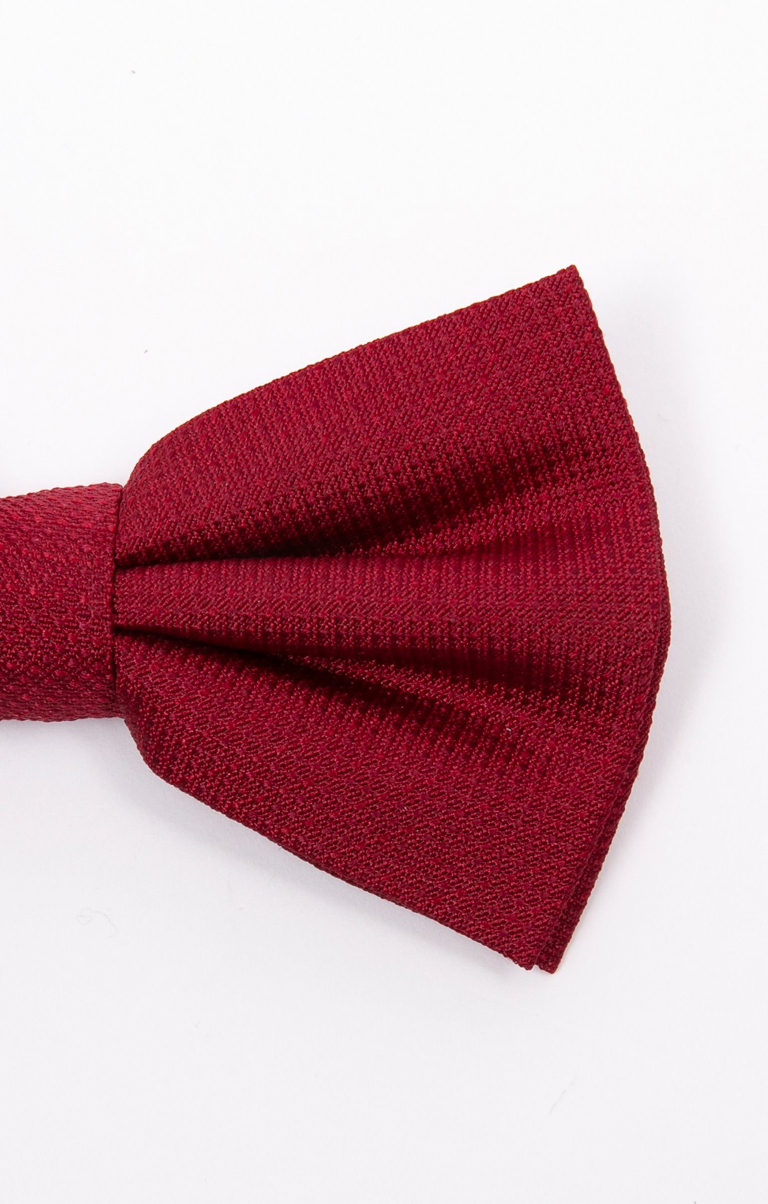 Noeud papillon en soie - ROUGE