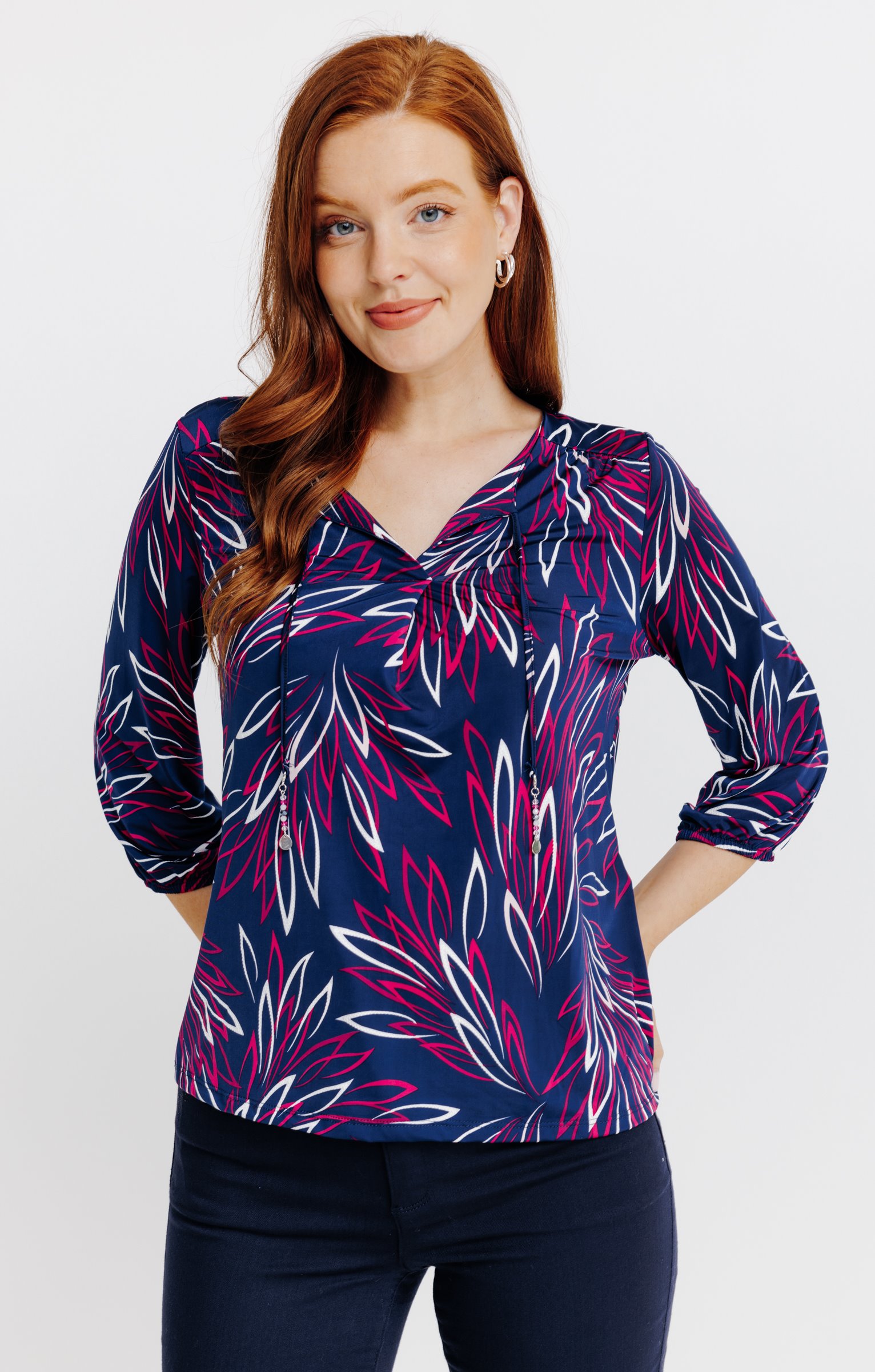 T-SHIRT IMPRIME PLACEMENT GOMME - BLEU