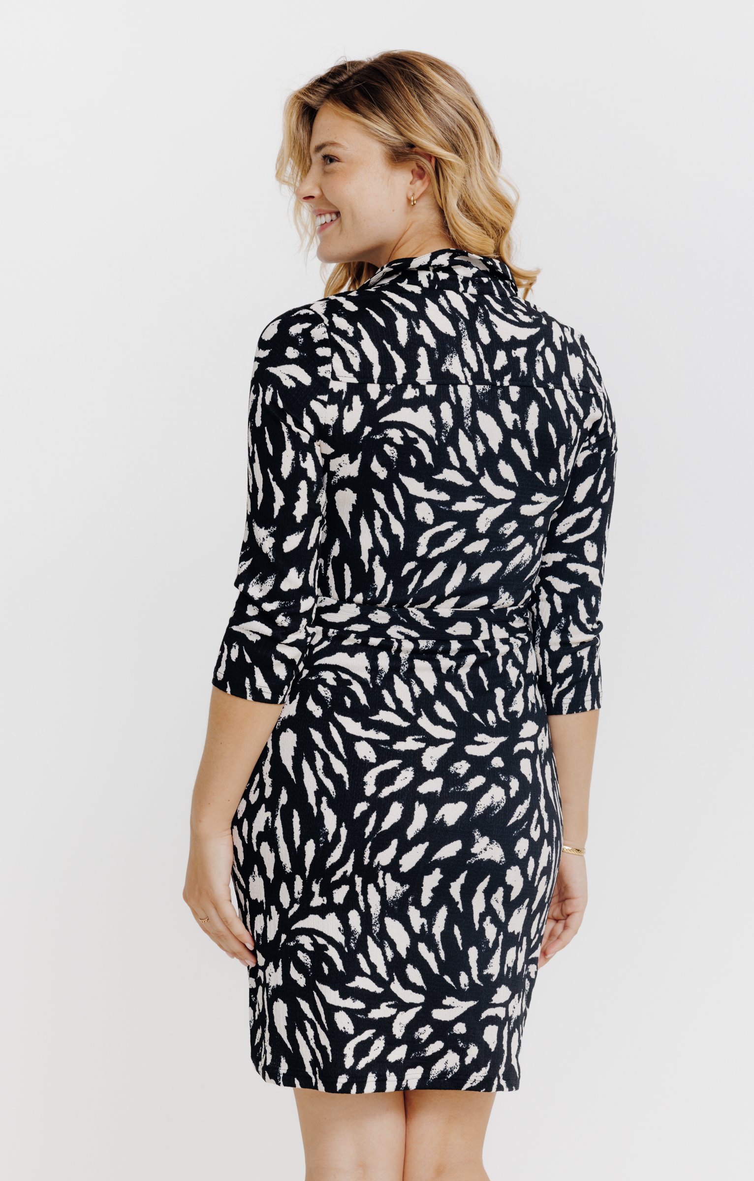 Robe en maille - NOIR