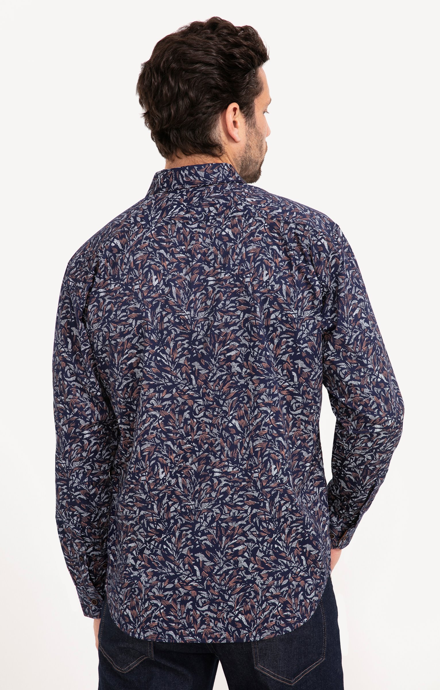 Chemise manches longues LASCO - MARINE