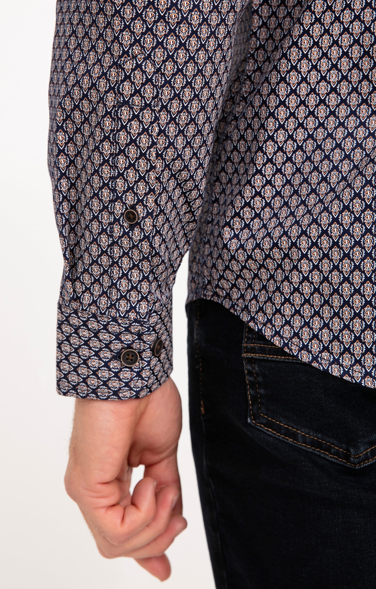 Chemise manches longues BARCA - MARINE