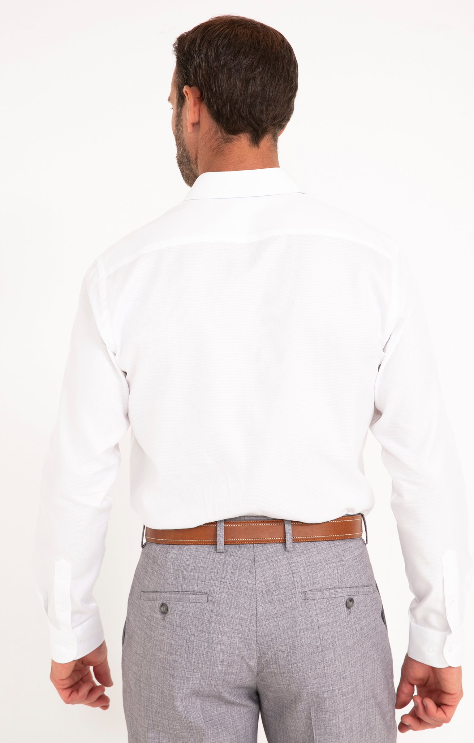 Chemise TRESSEE coupe regular - BLANC