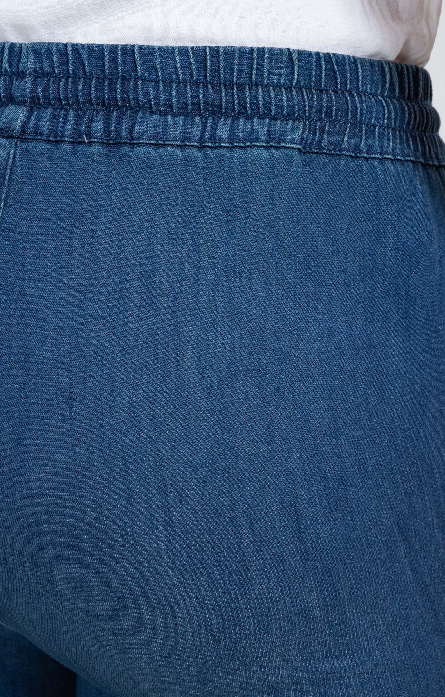 Pantalon coupe jogging en tencel denim - BLEU