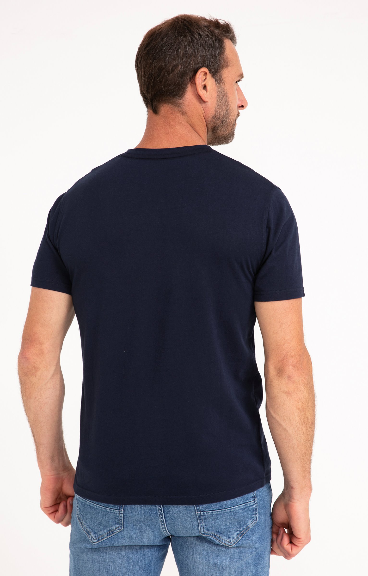 Tee-shirt verre à ras bord - MARINE