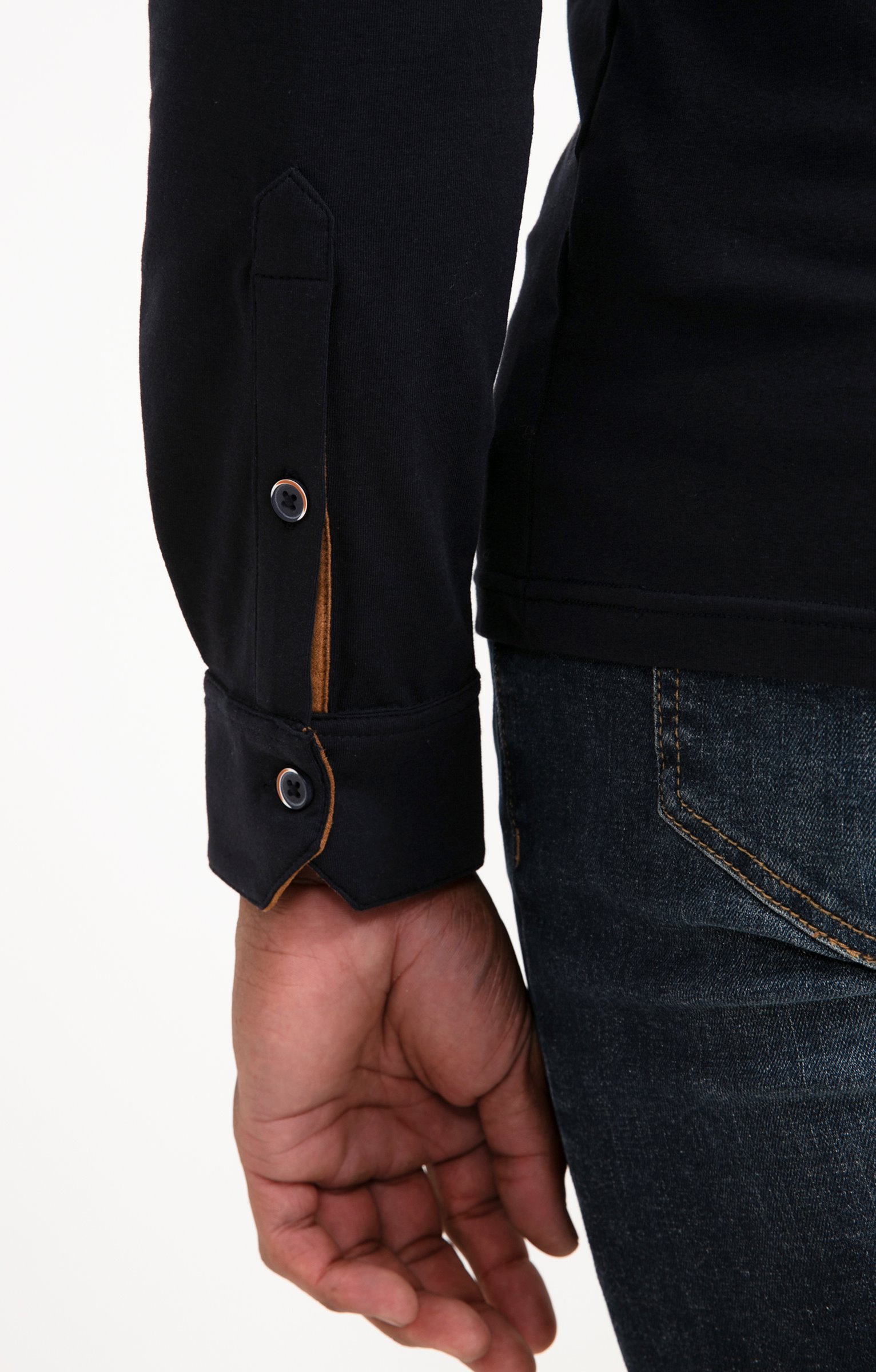 Polo manches longues New Dot - MARINE