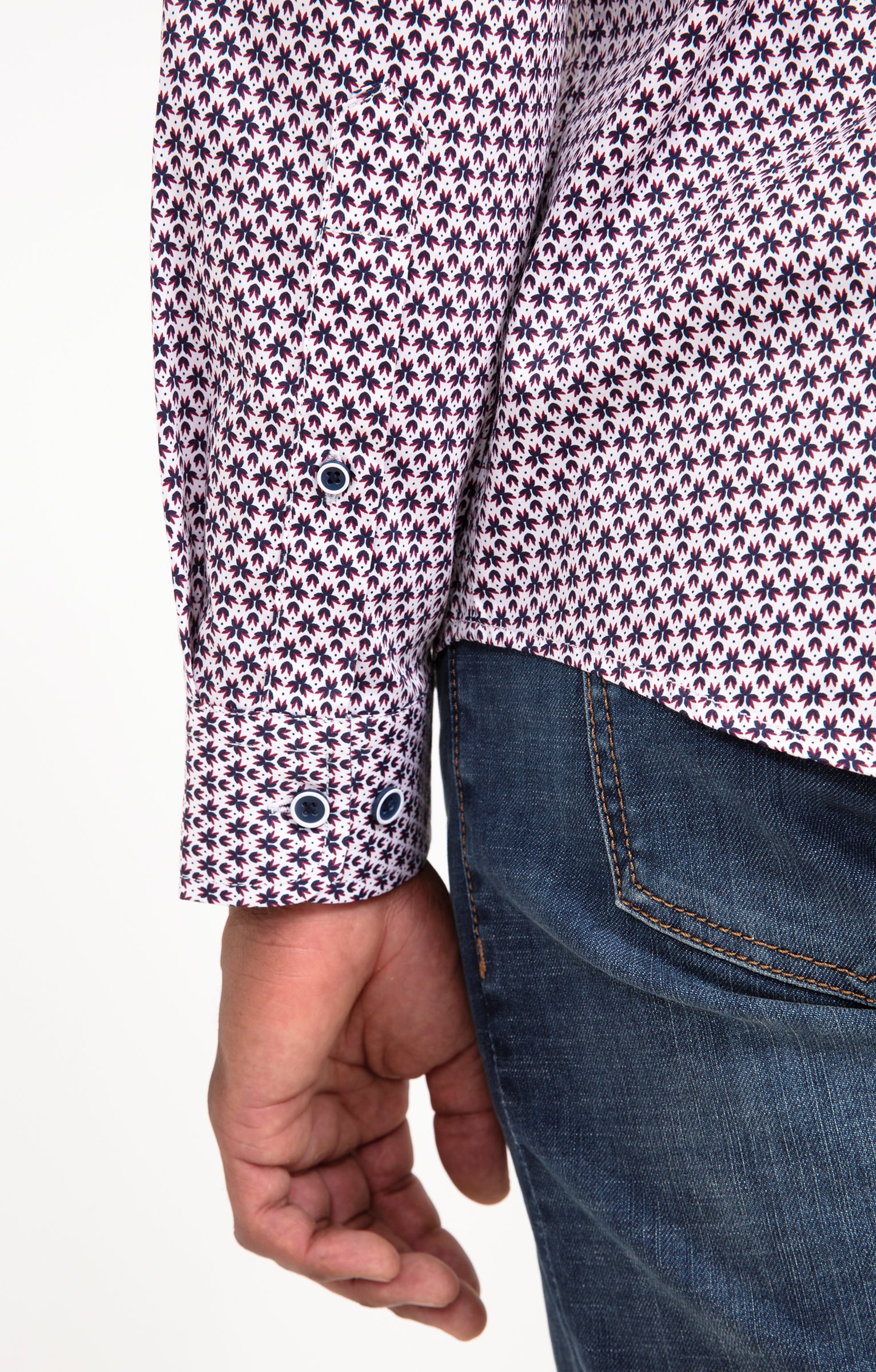 Chemise à manches longues ROSASO - BORDEAUX