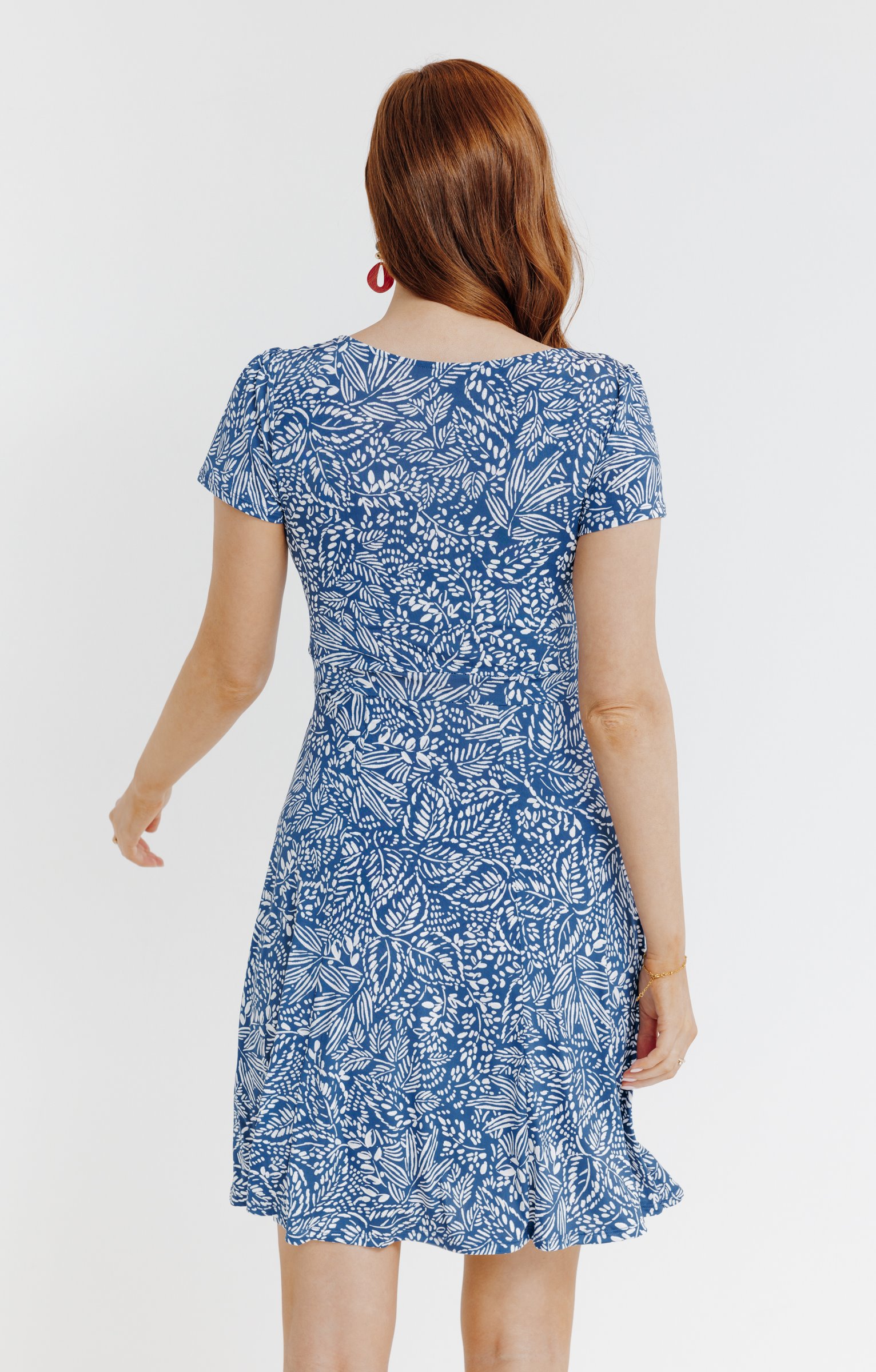 Robe en maille - BLEU