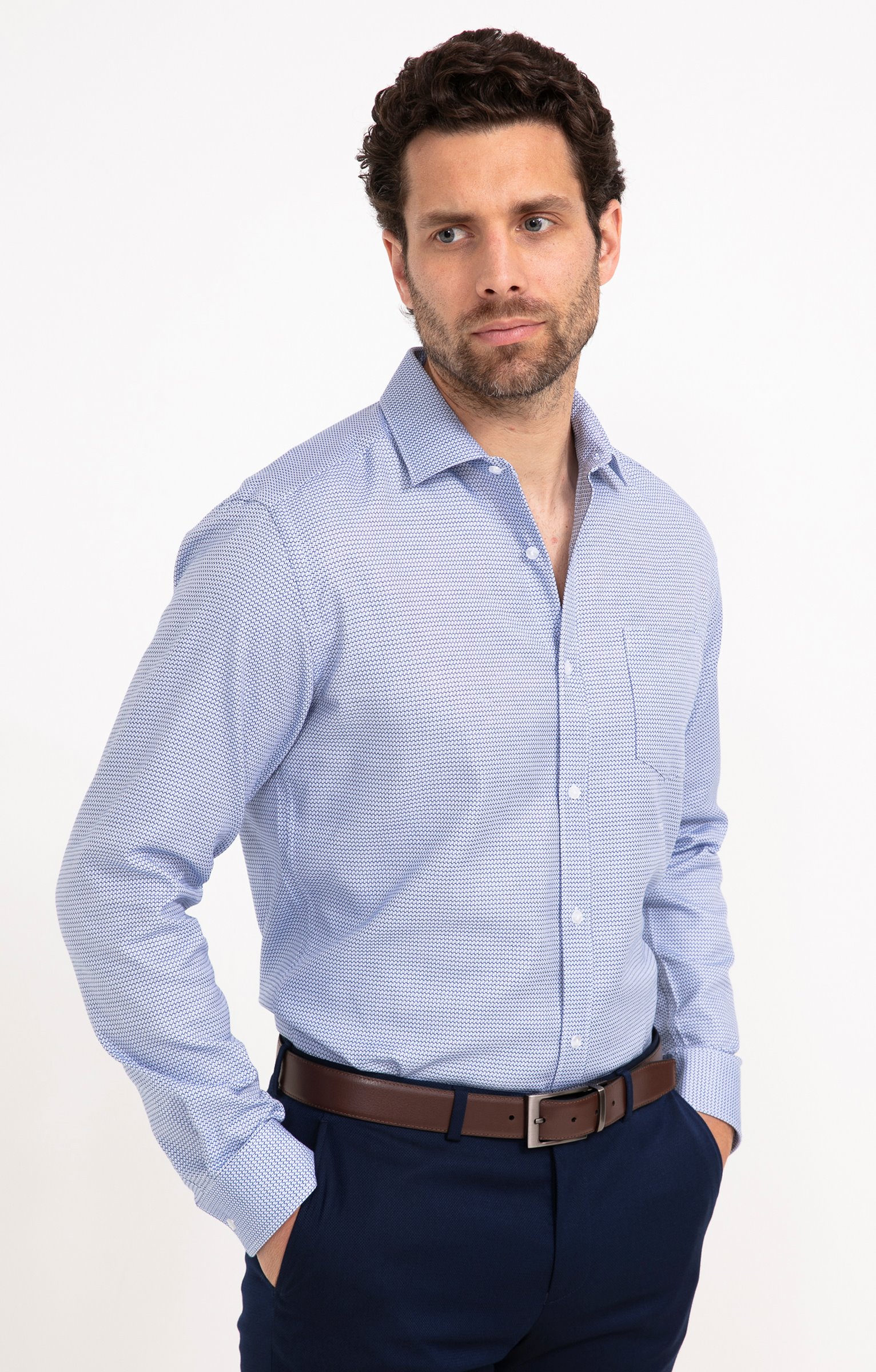 Chemise ARCADE coupe regular - BLEU