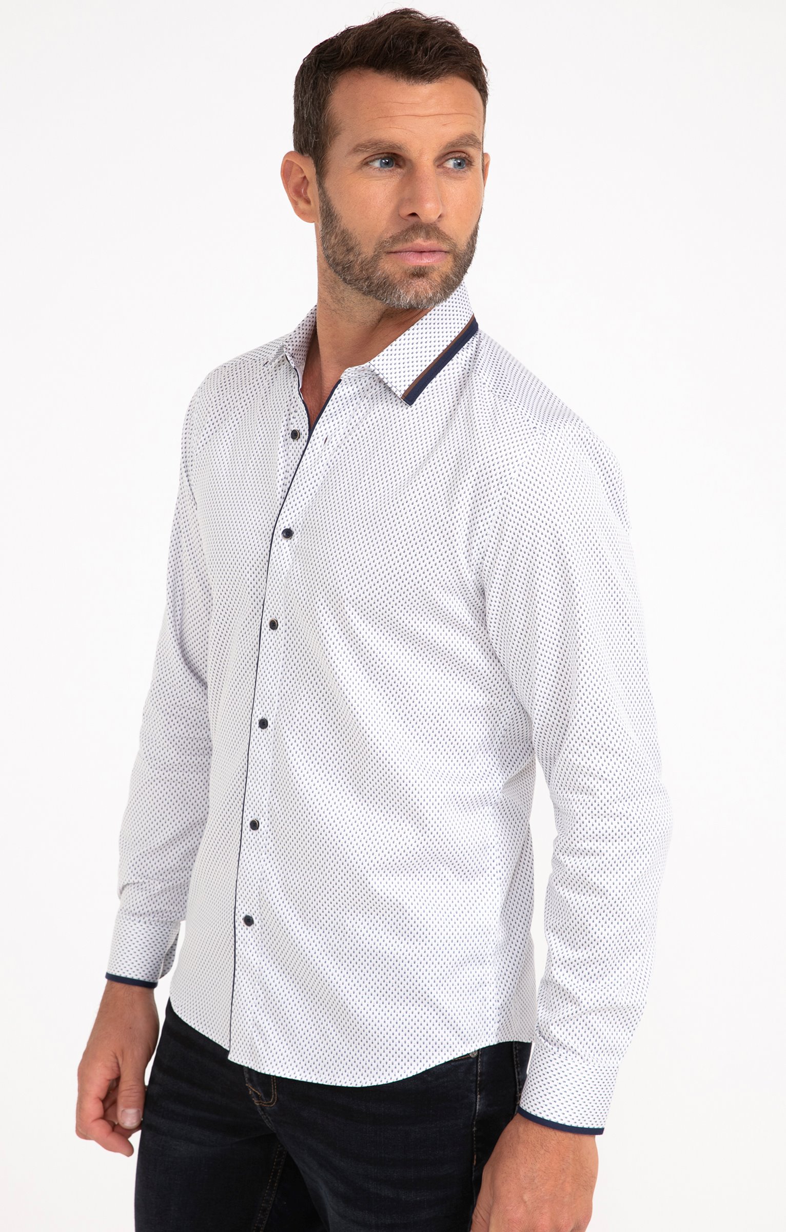 Chemise manches longues SAPIN - BLANC