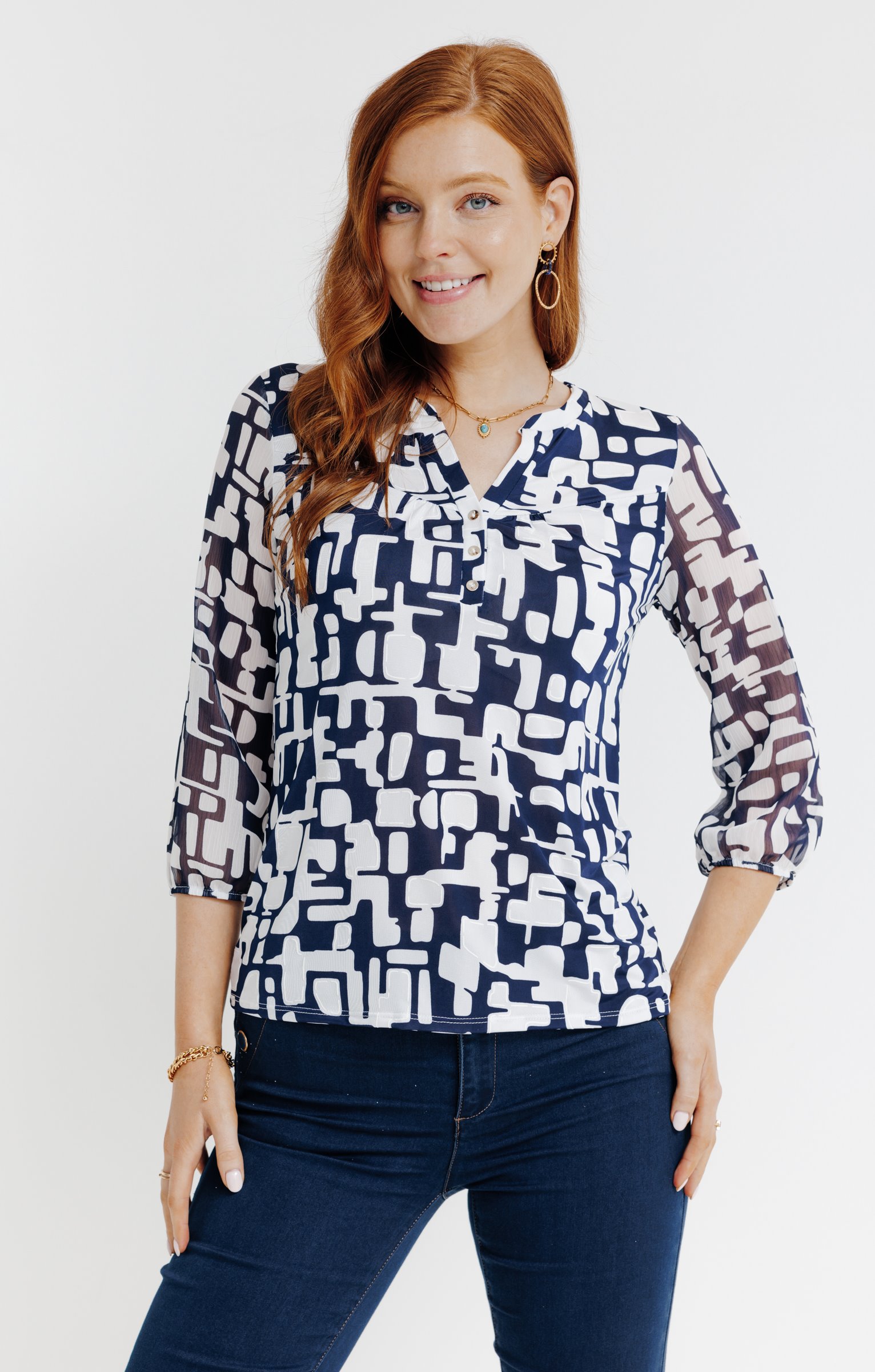 Tee-shirt imprimé - BLEU