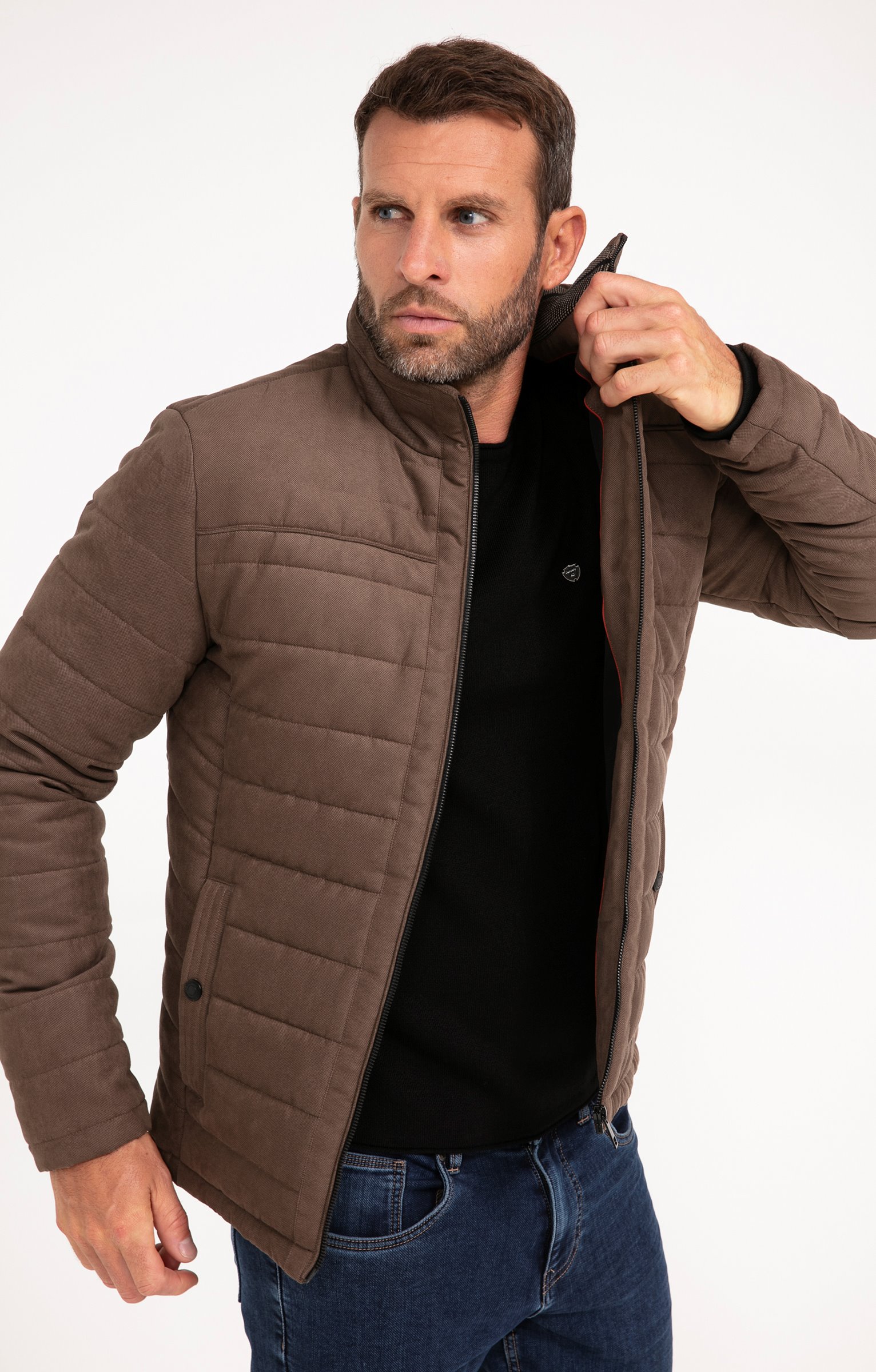 BLOUSON NEW SUEDE - BEIGE