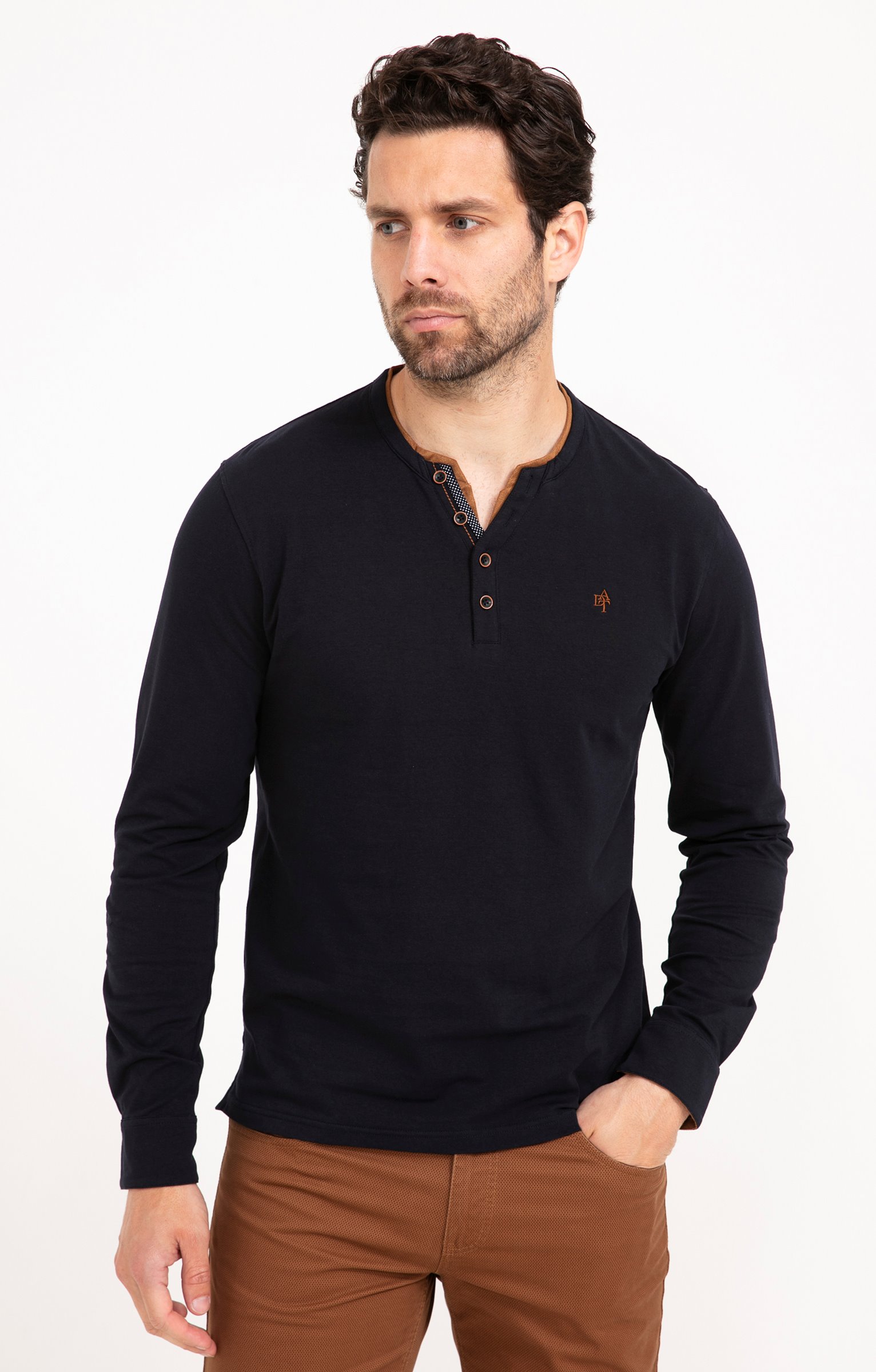 Tee-shirt manches longues Suedot - MARINE