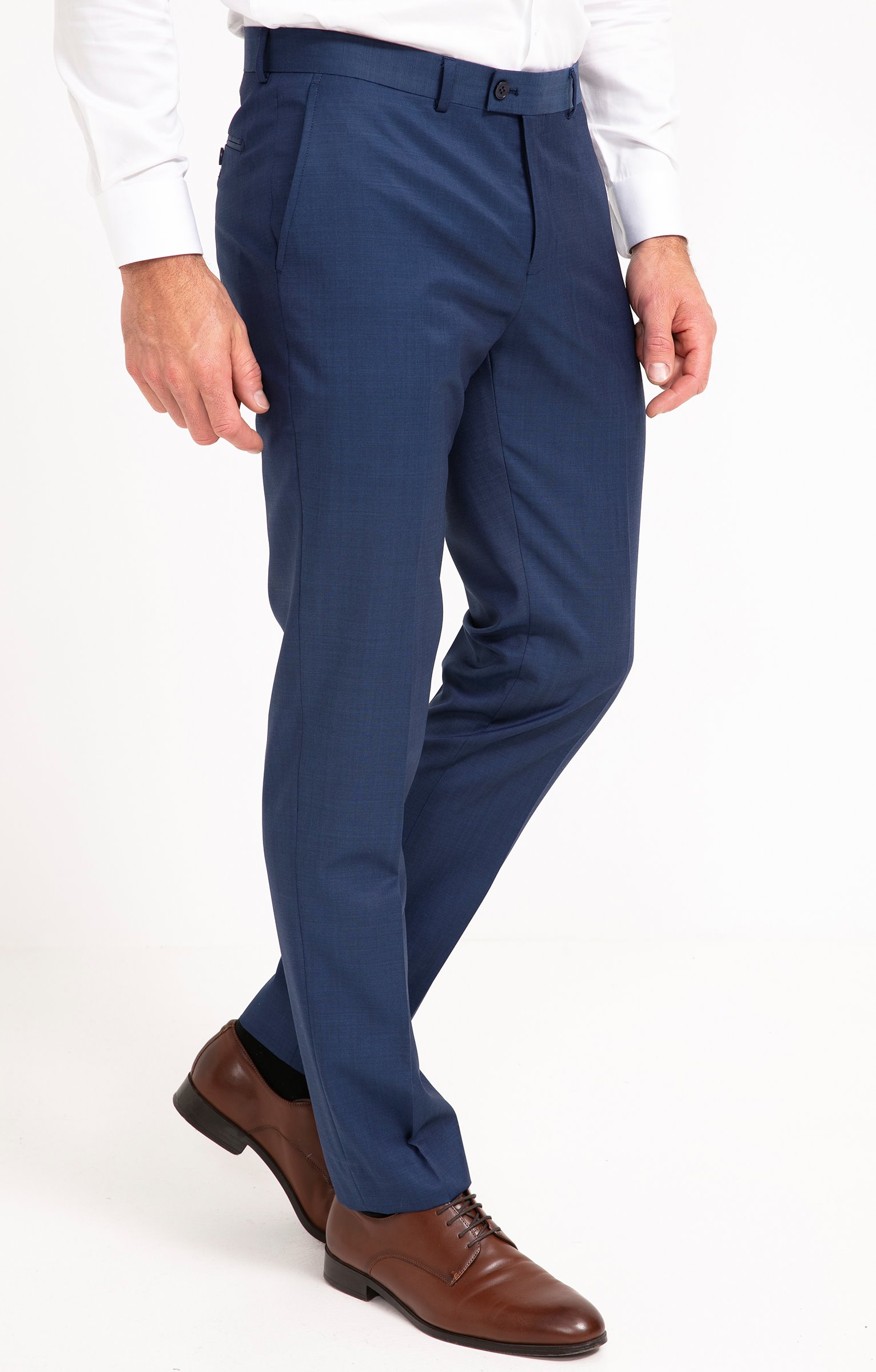 Pantalon de costume Pavone - BLEU