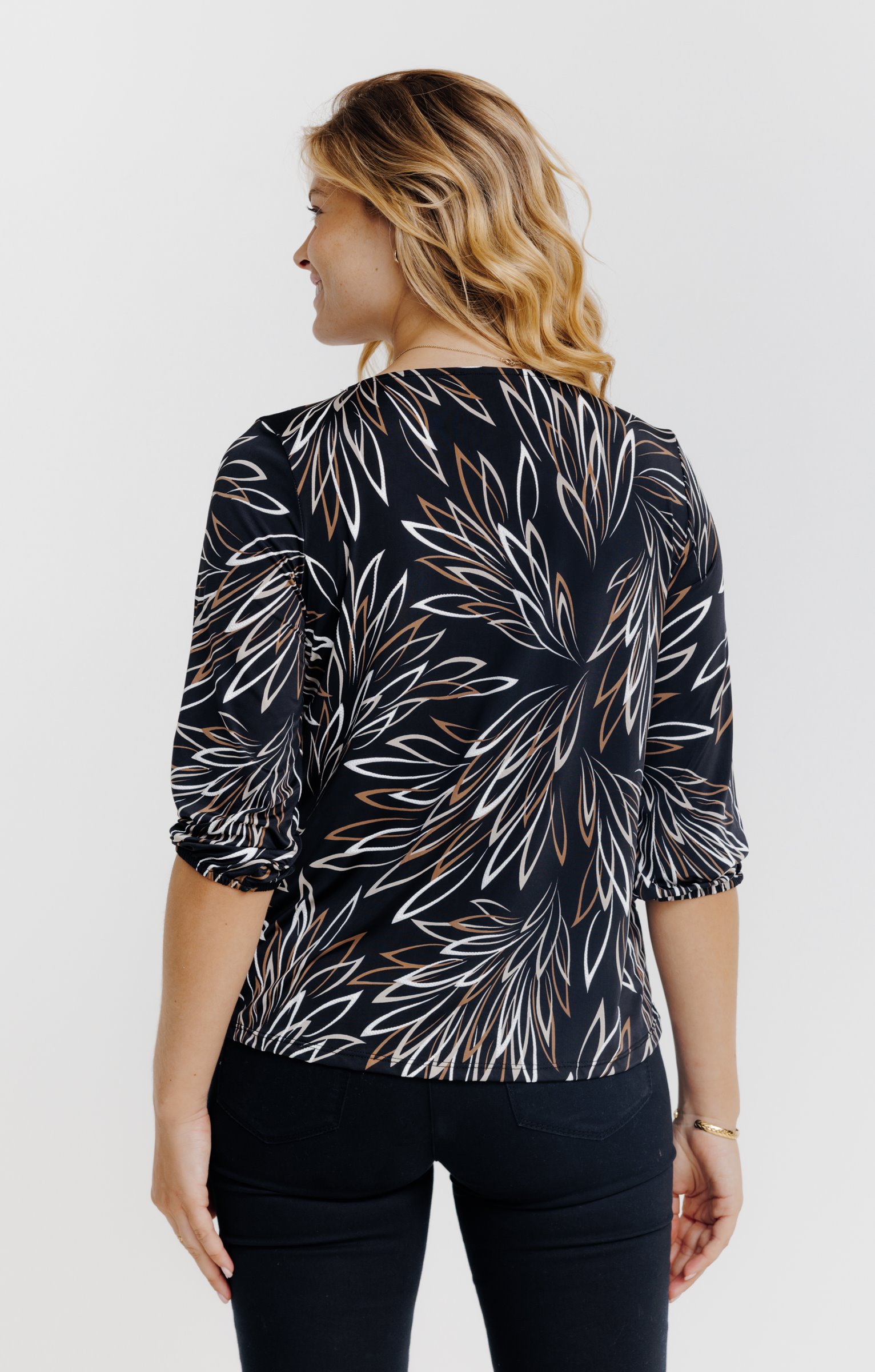 T-SHIRT IMPRIME PLACEMENT GOMME - NOIR