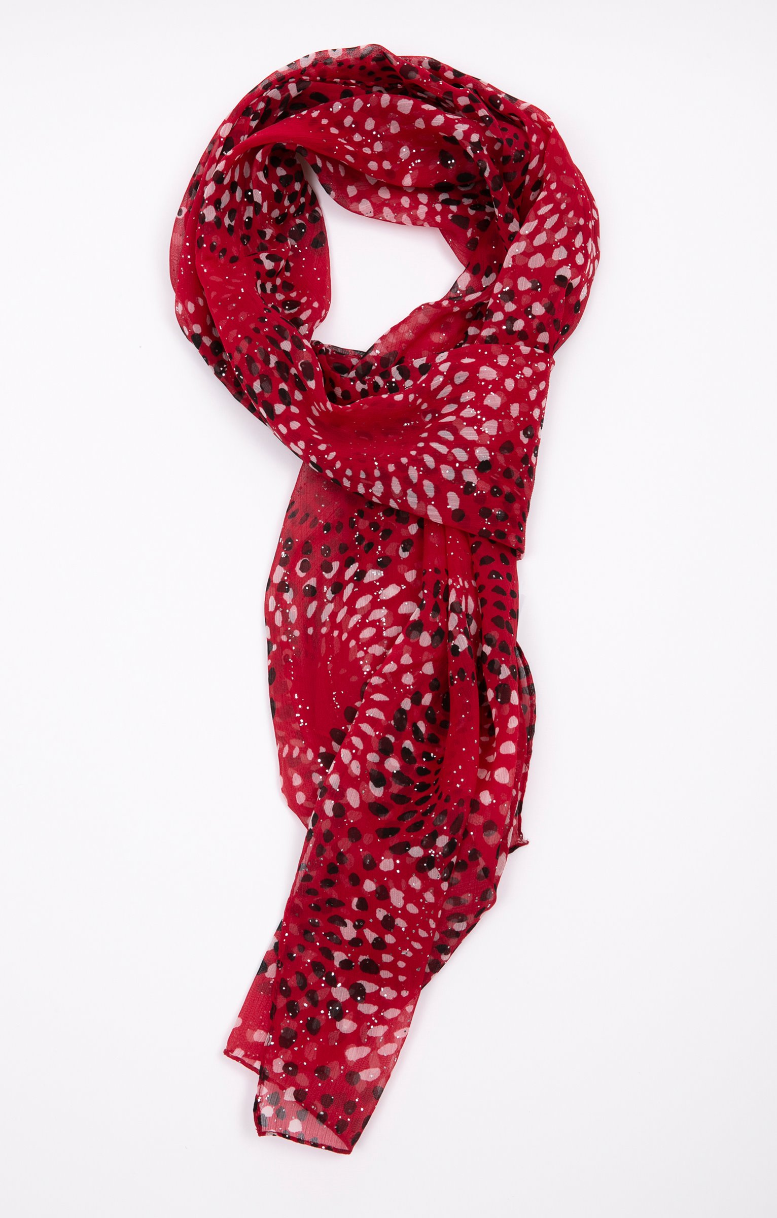 Petit foulard tissé - ROUGE