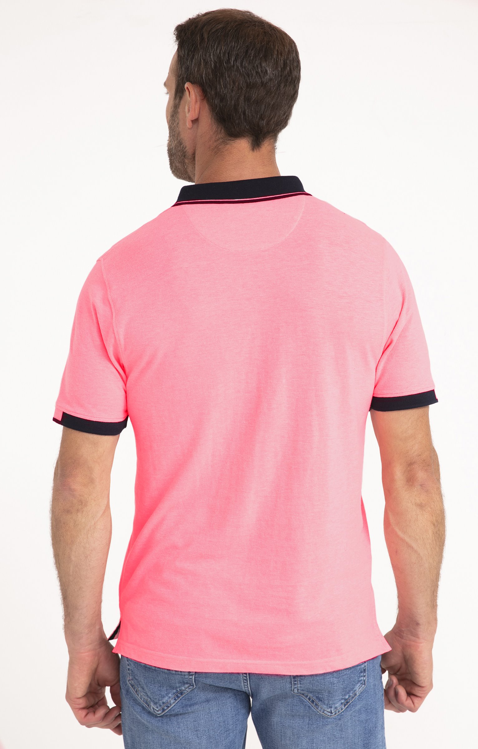 Polo manches courtes Fluo - ROSE
