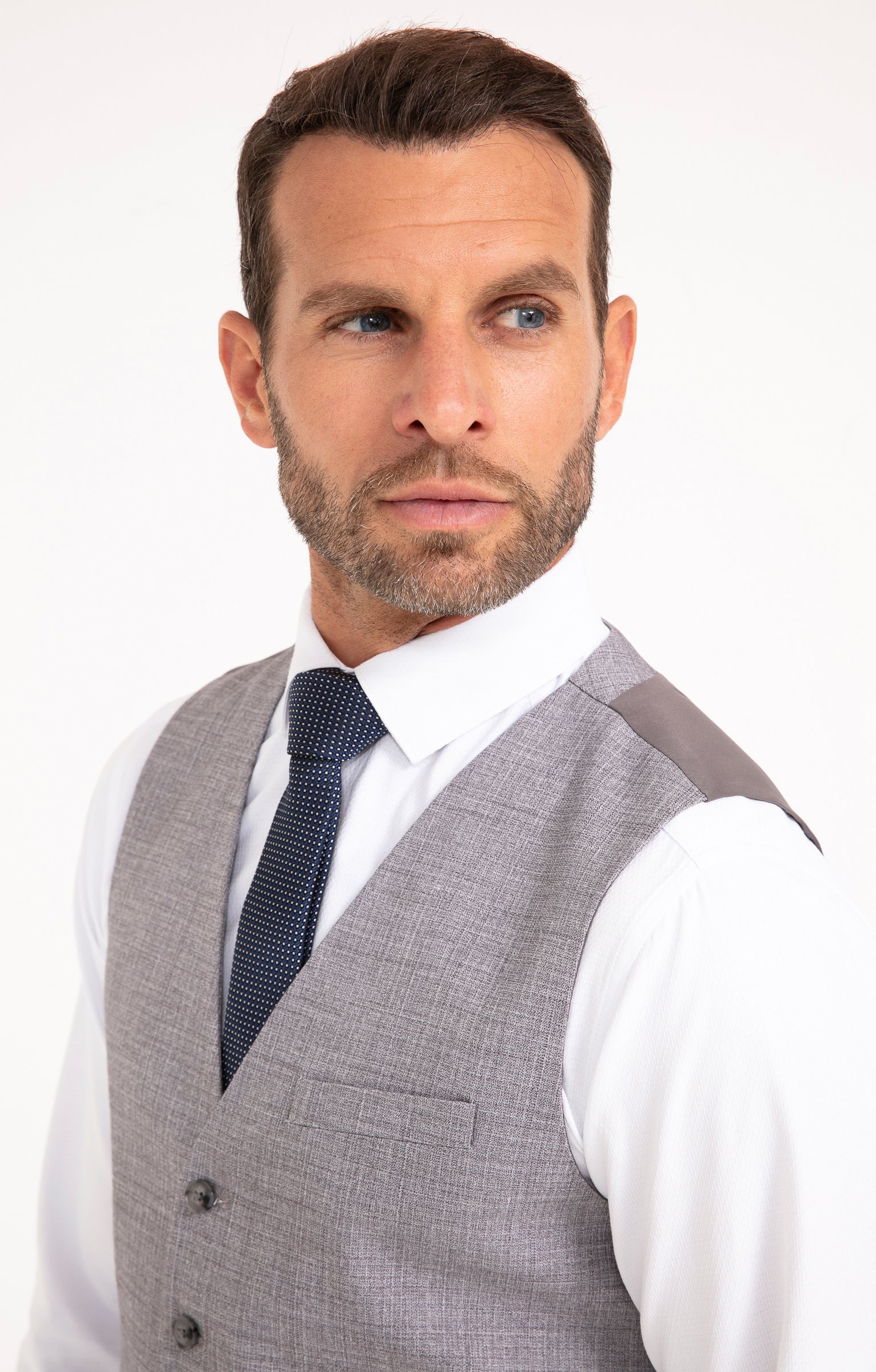 Gilet de costume Granito - GRIS CLAIR