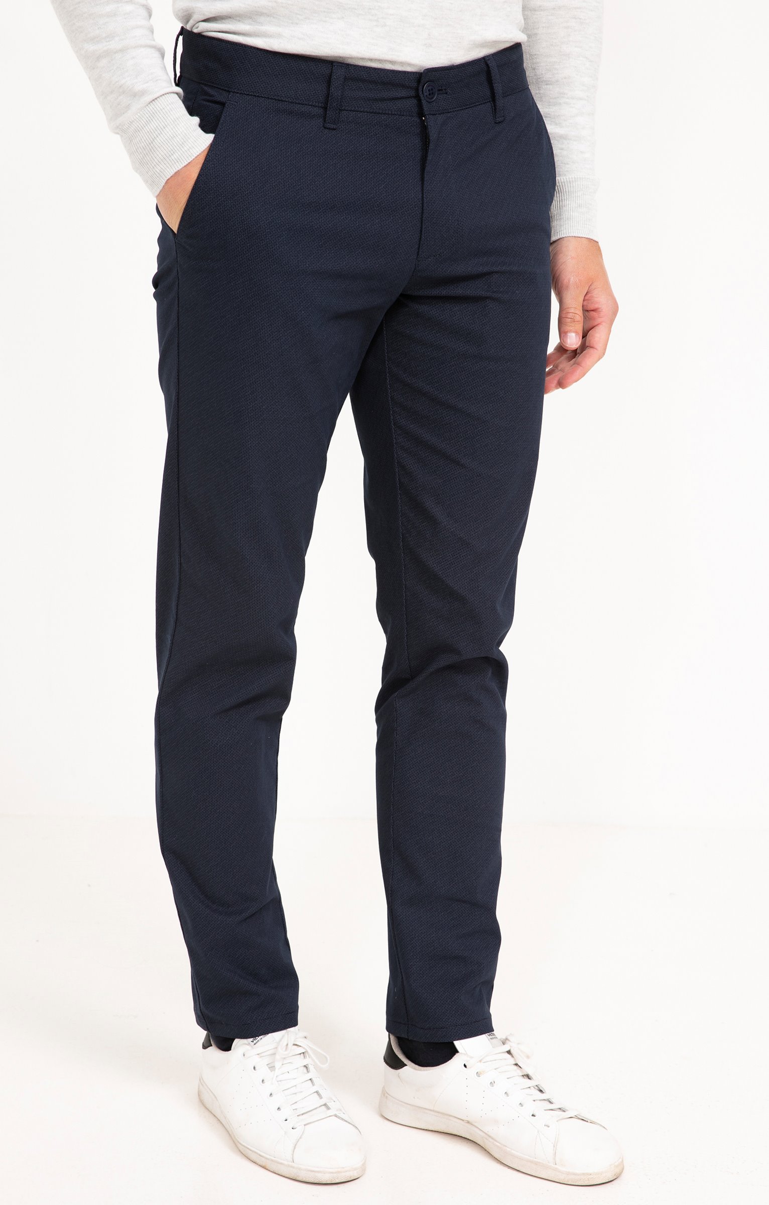 Pantalon chino Printed - MARINE