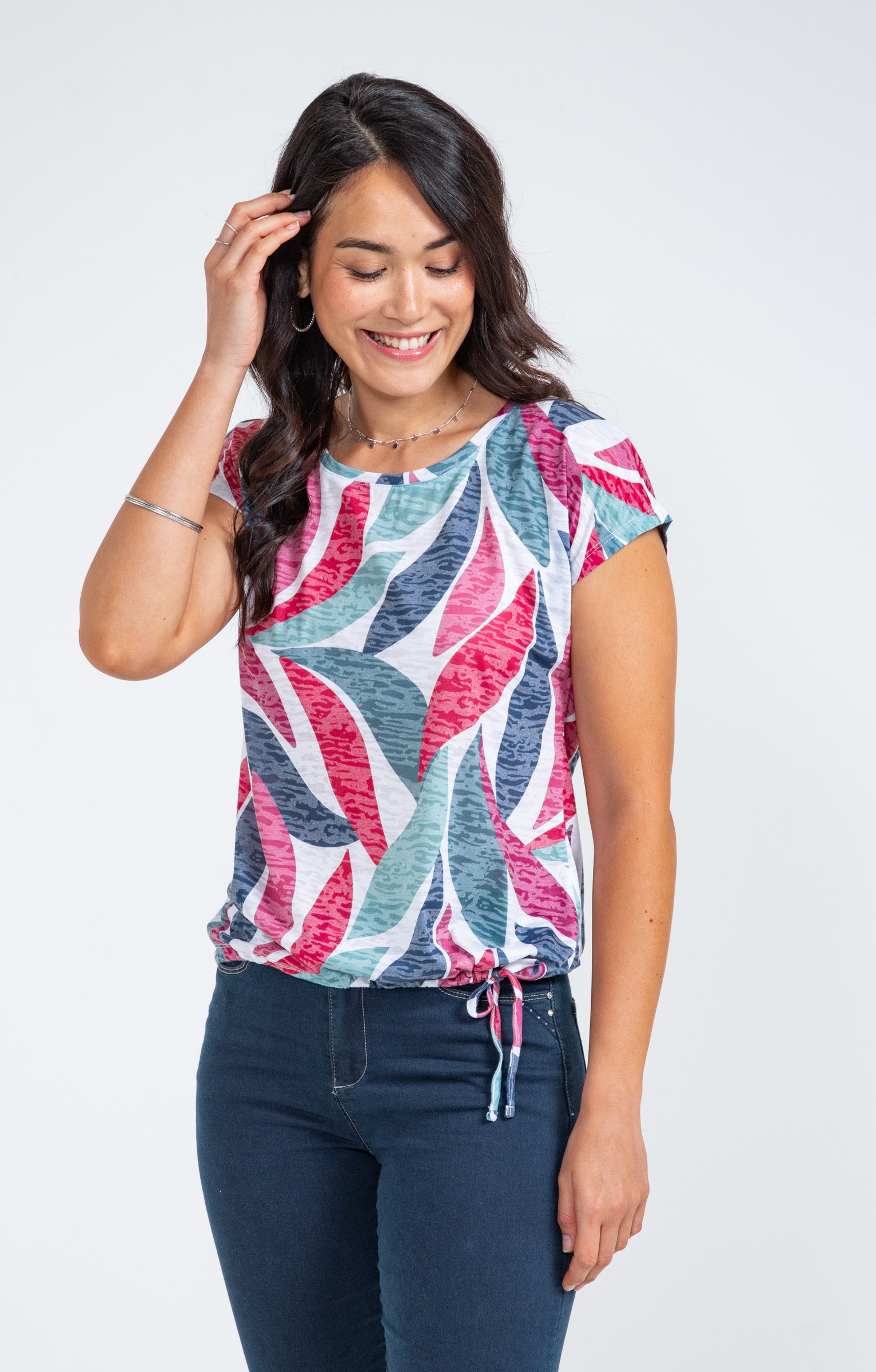 Tee-shirt col rond nouette - ÉCRU