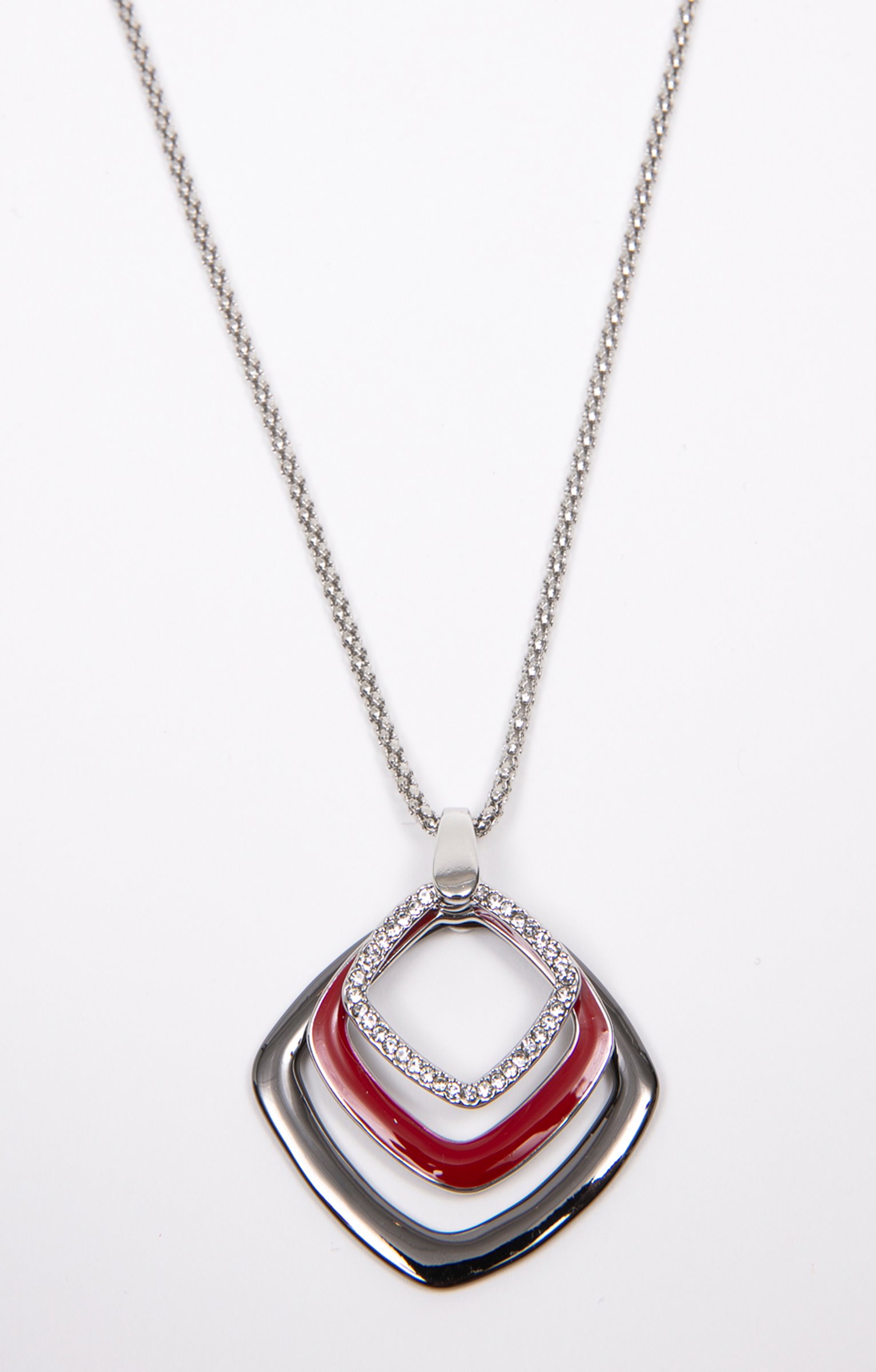 Ras de cou 3 anneaux - ROUGE