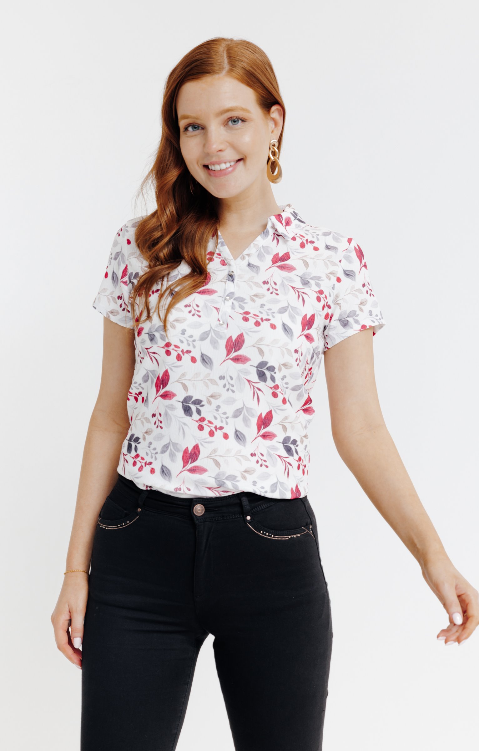 Tee-shirt col polo - ÉCRU