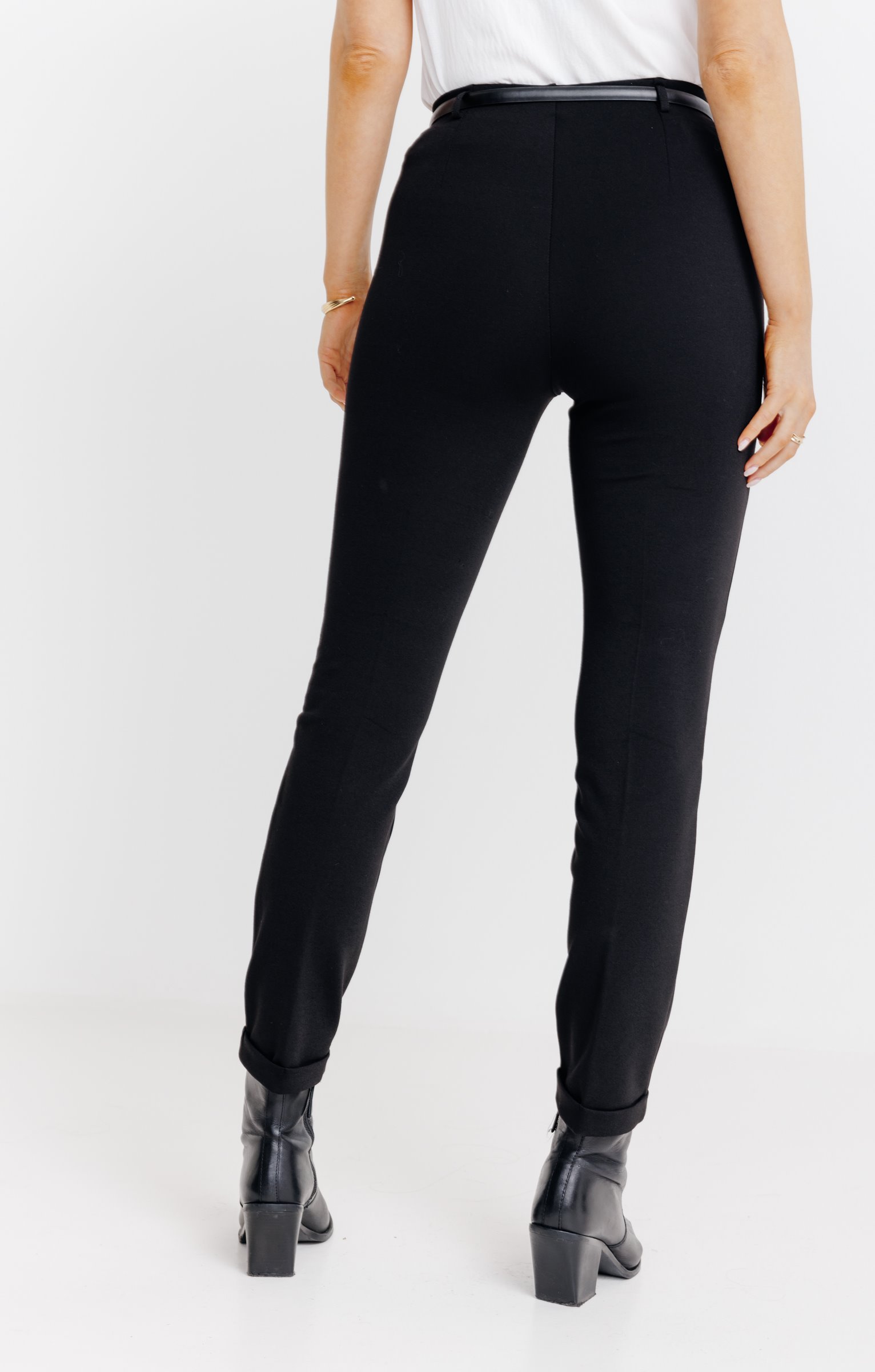 Tregging milano détail similicuir clous - NOIR